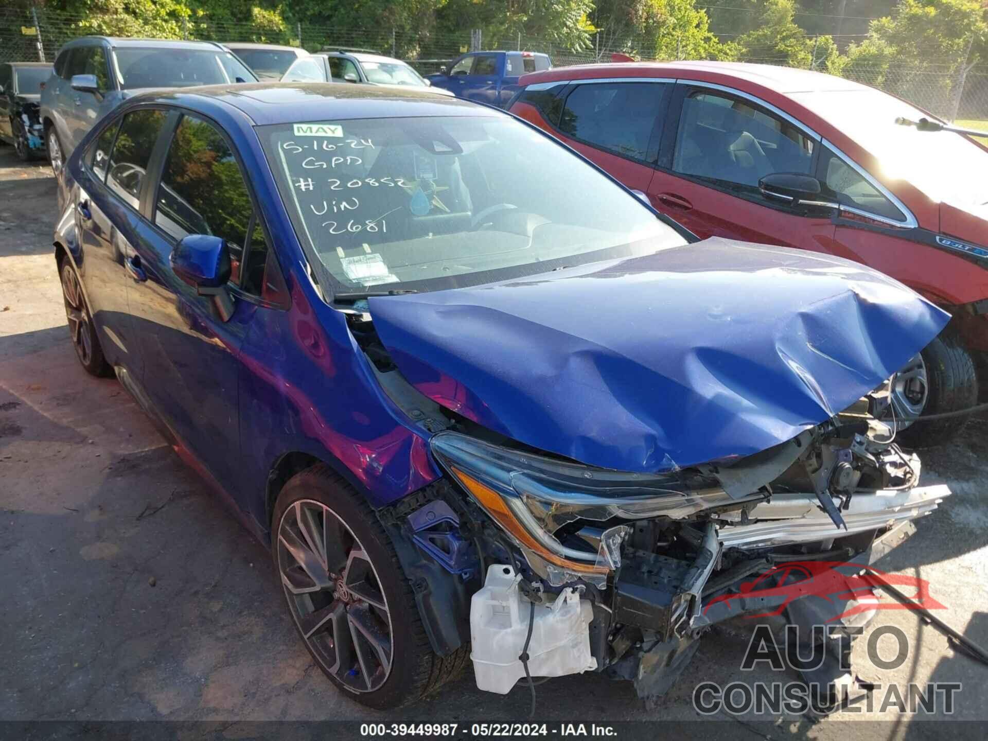 TOYOTA COROLLA 2020 - 5YFP4RCE4LP042681
