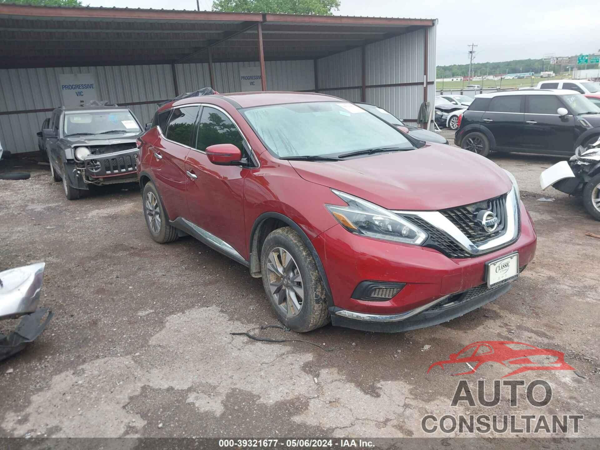 NISSAN MURANO 2018 - 5N1AZ2MG4JN165398