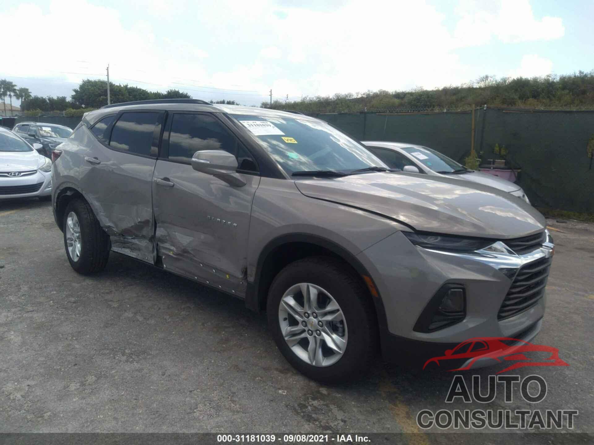 CHEVROLET BLAZER 2021 - 3GNKBBRA9MS539376