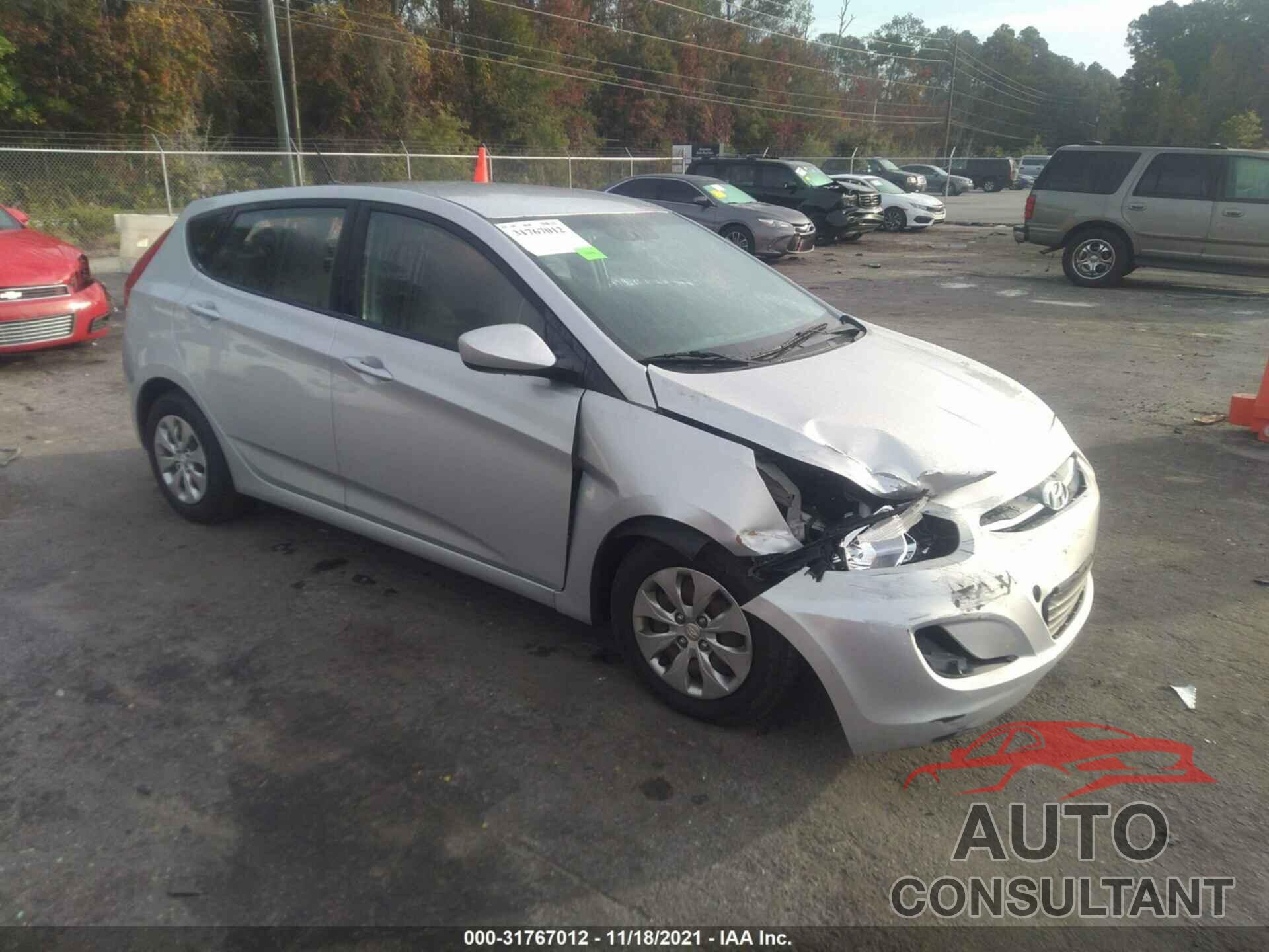 HYUNDAI ACCENT 2016 - KMHCT5AE1GU262023