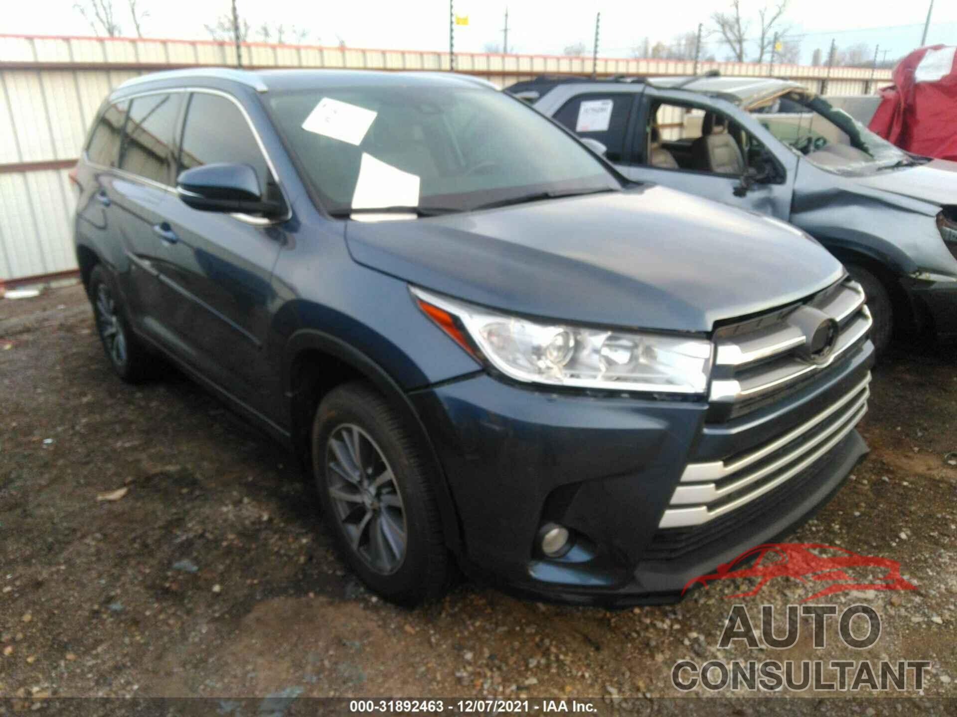 TOYOTA HIGHLANDER 2018 - 5TDJZRFH1JS892303