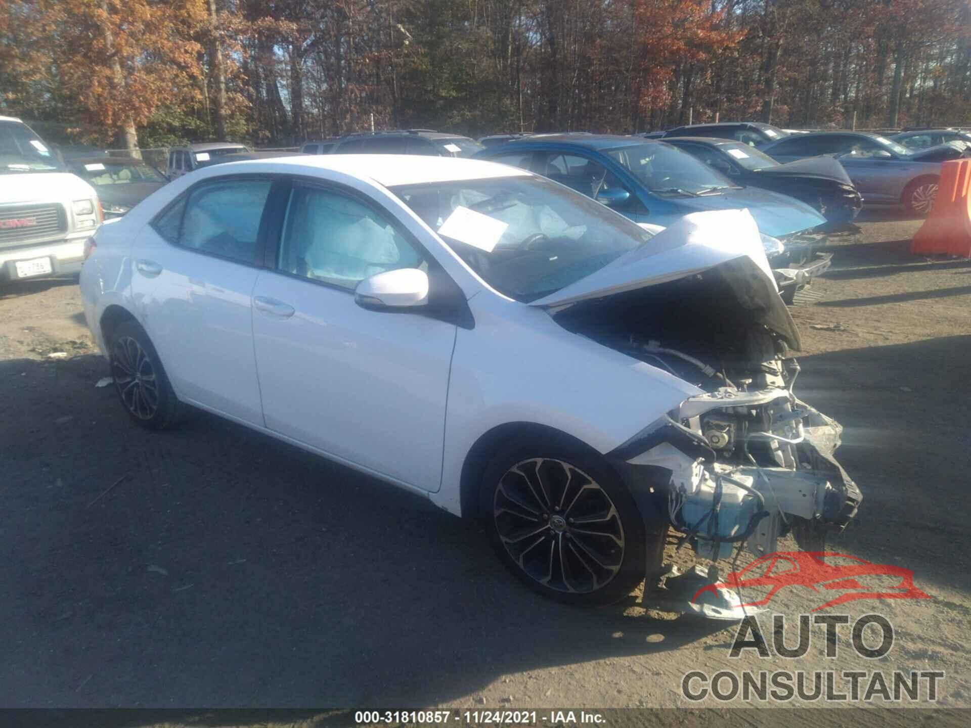 TOYOTA COROLLA 2016 - 2T1BURHEXGC726434