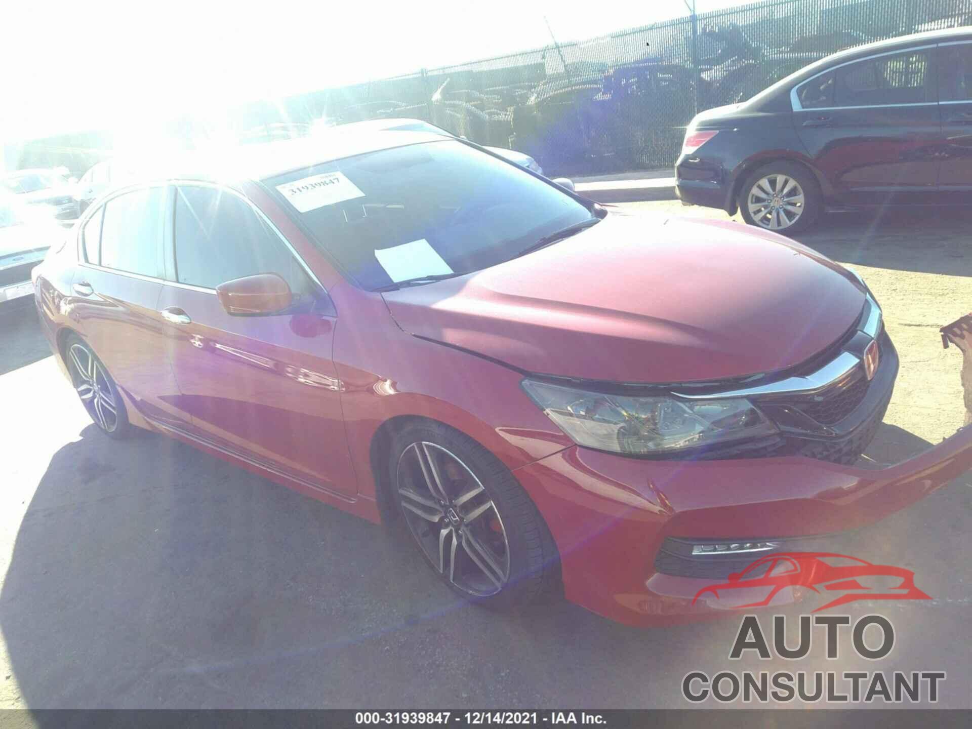 HONDA ACCORD SEDAN 2016 - 1HGCR2F50GA177042