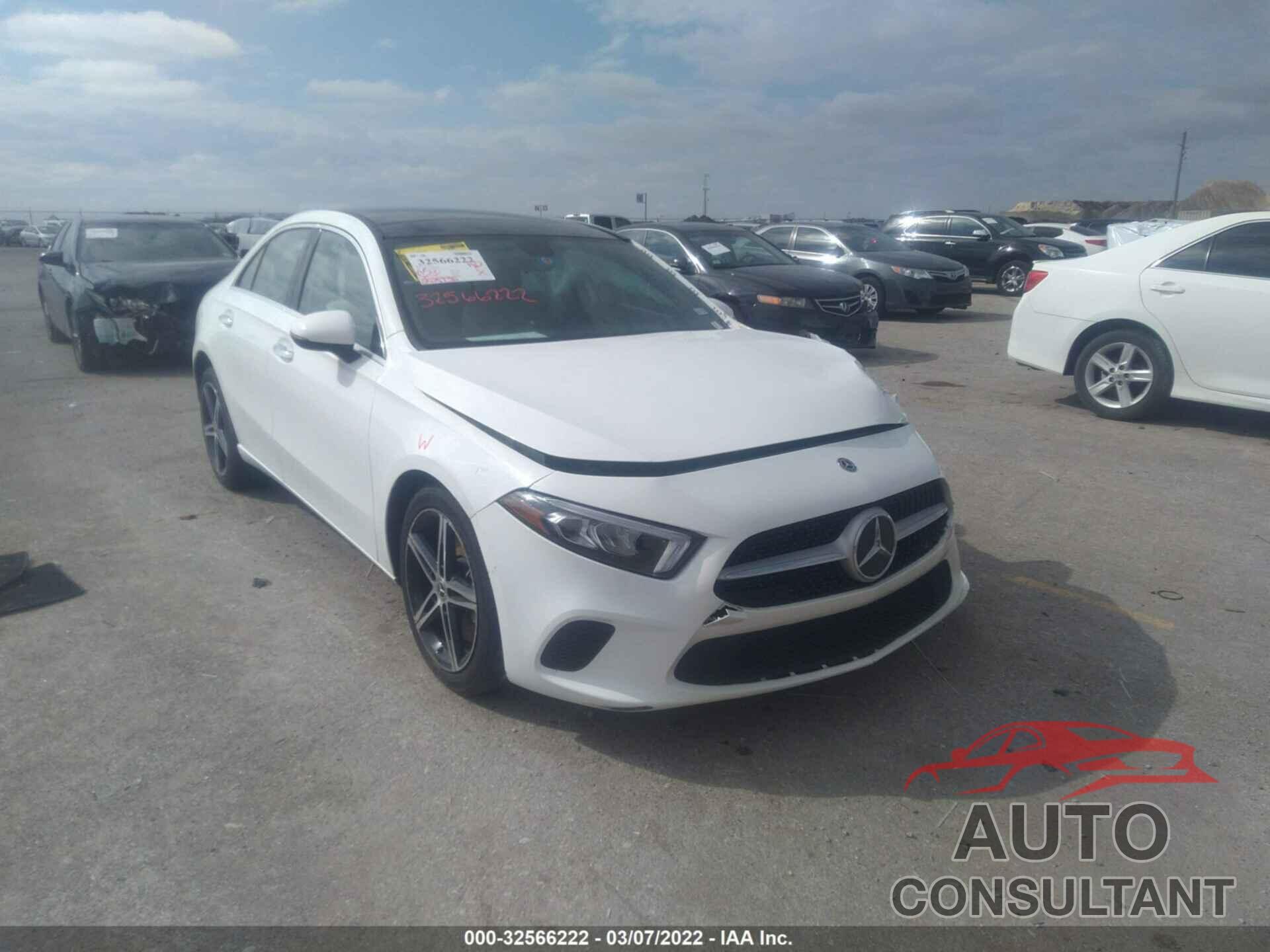 MERCEDES-BENZ A-CLASS 2019 - WDD3G4EB1KW035436