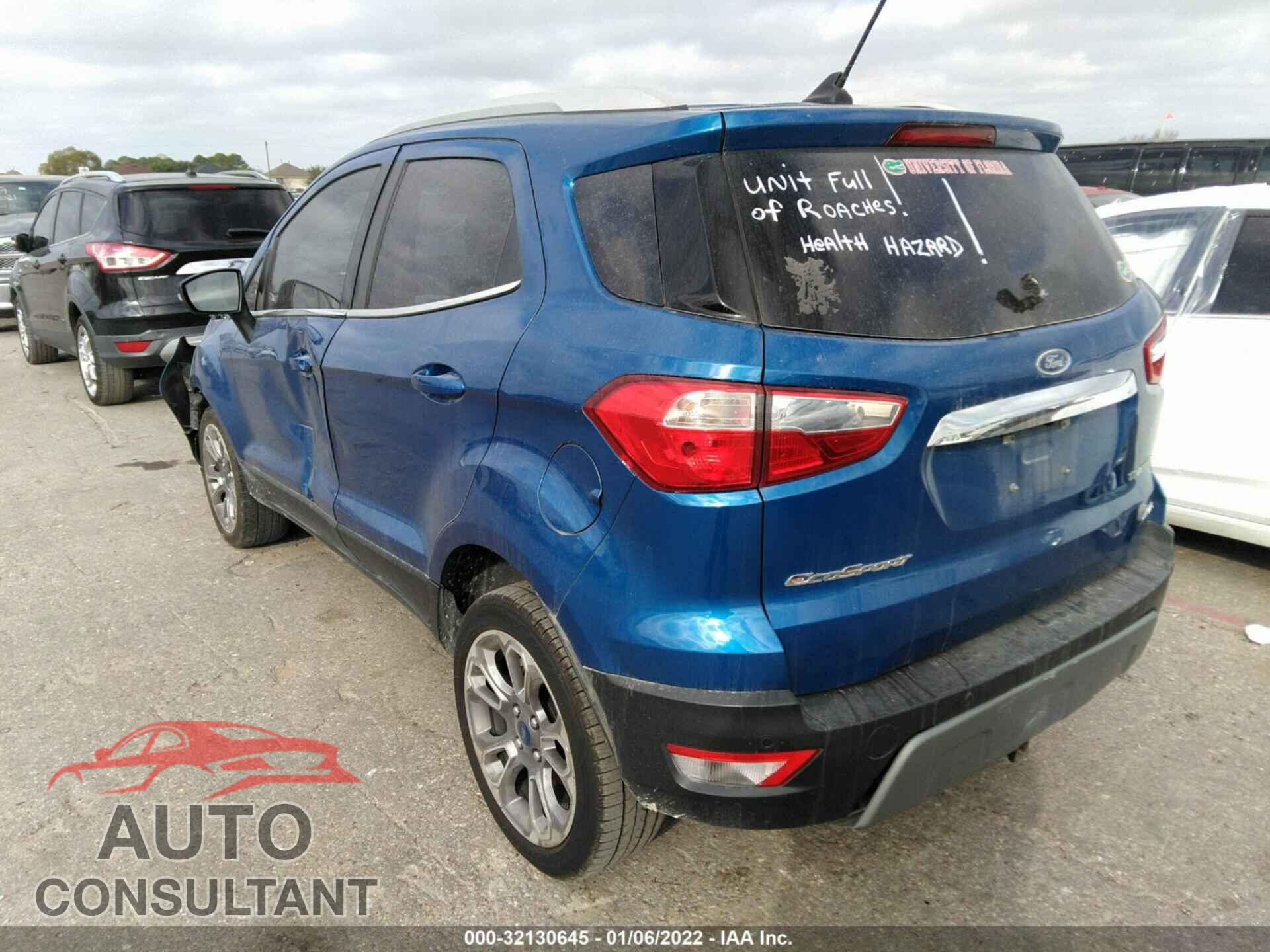 FORD ECOSPORT 2019 - MAJ6S3KL2KC306587