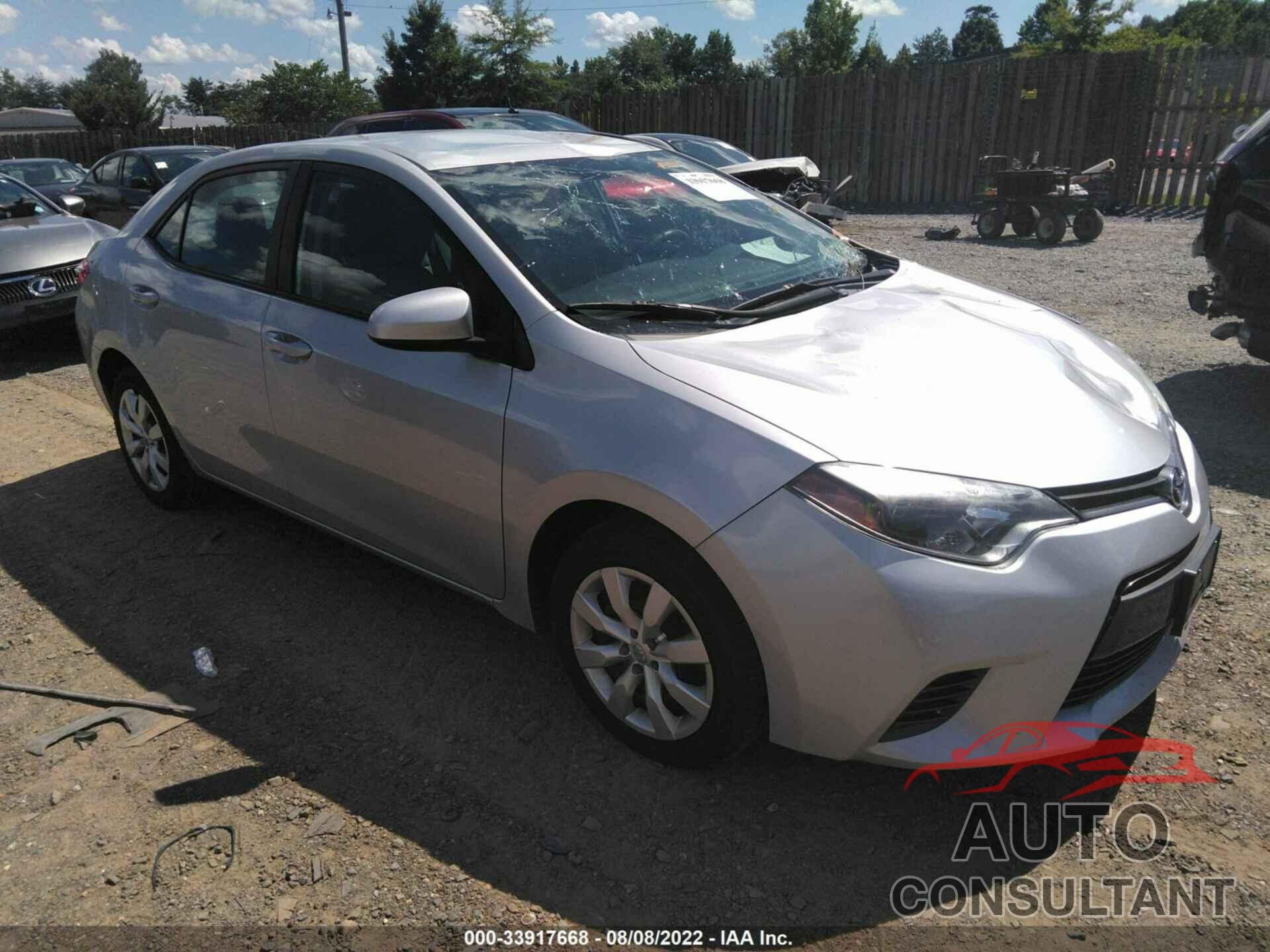 TOYOTA COROLLA 2016 - 2T1BURHE6GC670346