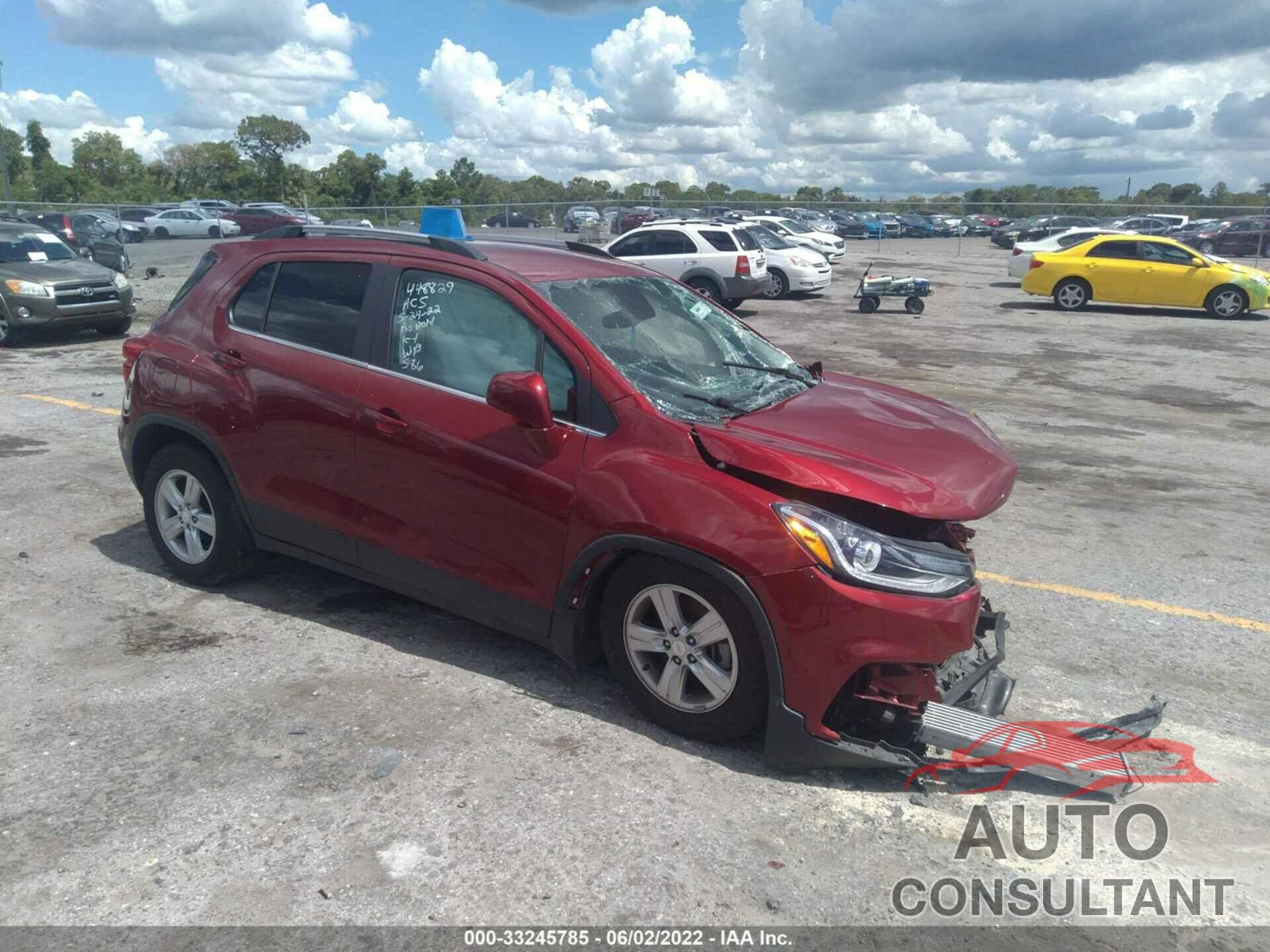 CHEVROLET TRAX 2019 - 3GNCJLSB3KL296090