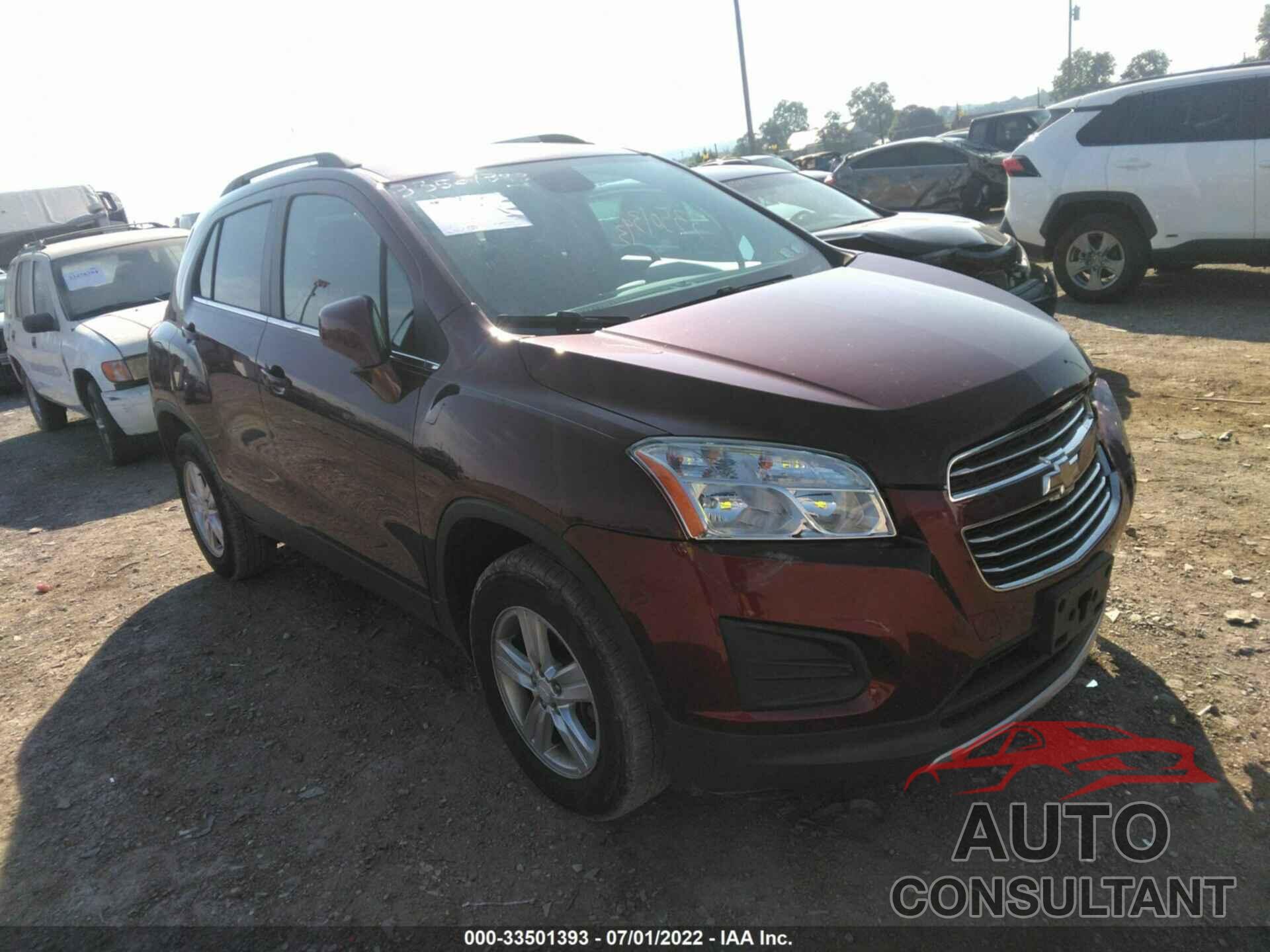 CHEVROLET TRAX 2016 - 3GNCJPSBXGL231414