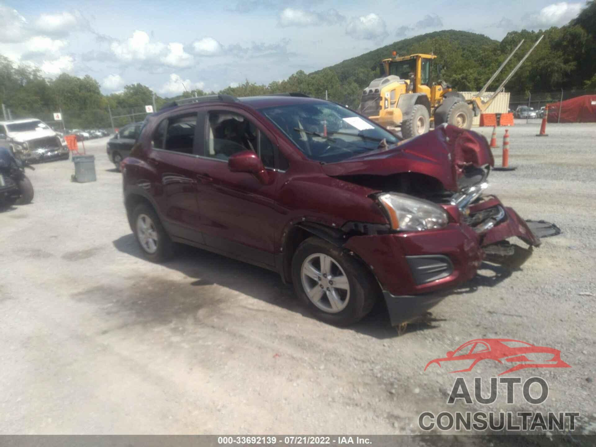 CHEVROLET TRAX 2016 - 3GNCJPSB1GL115213