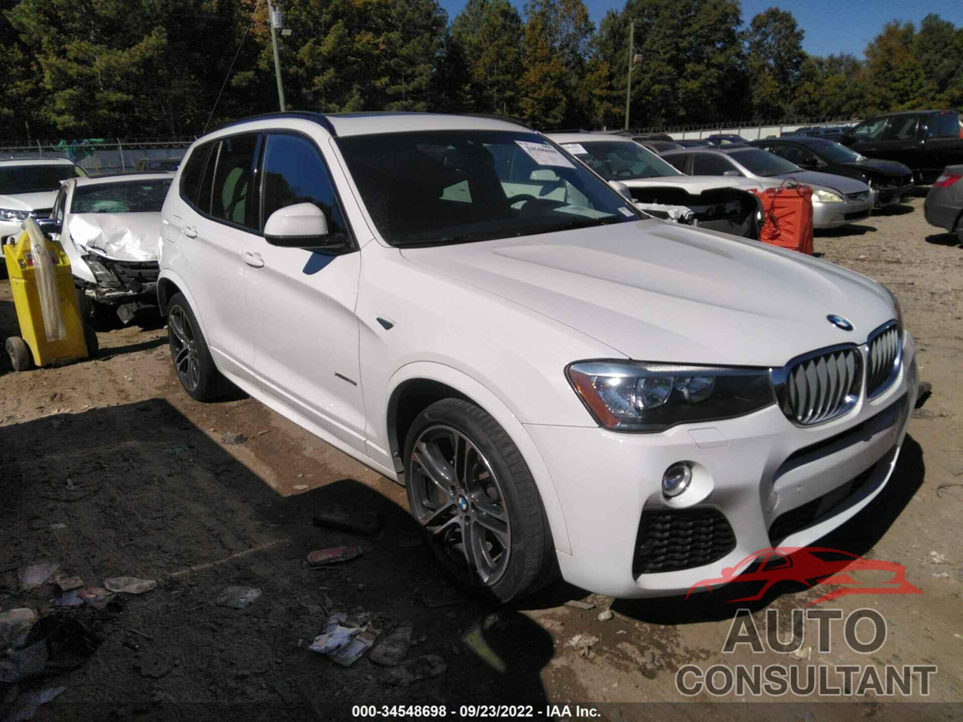 BMW X3 2016 - 5UXWX9C52G0D84134