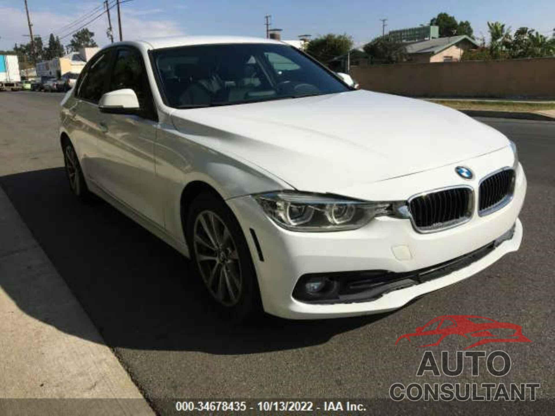 BMW 3 SERIES 2016 - WBA8E1G54GNT99582