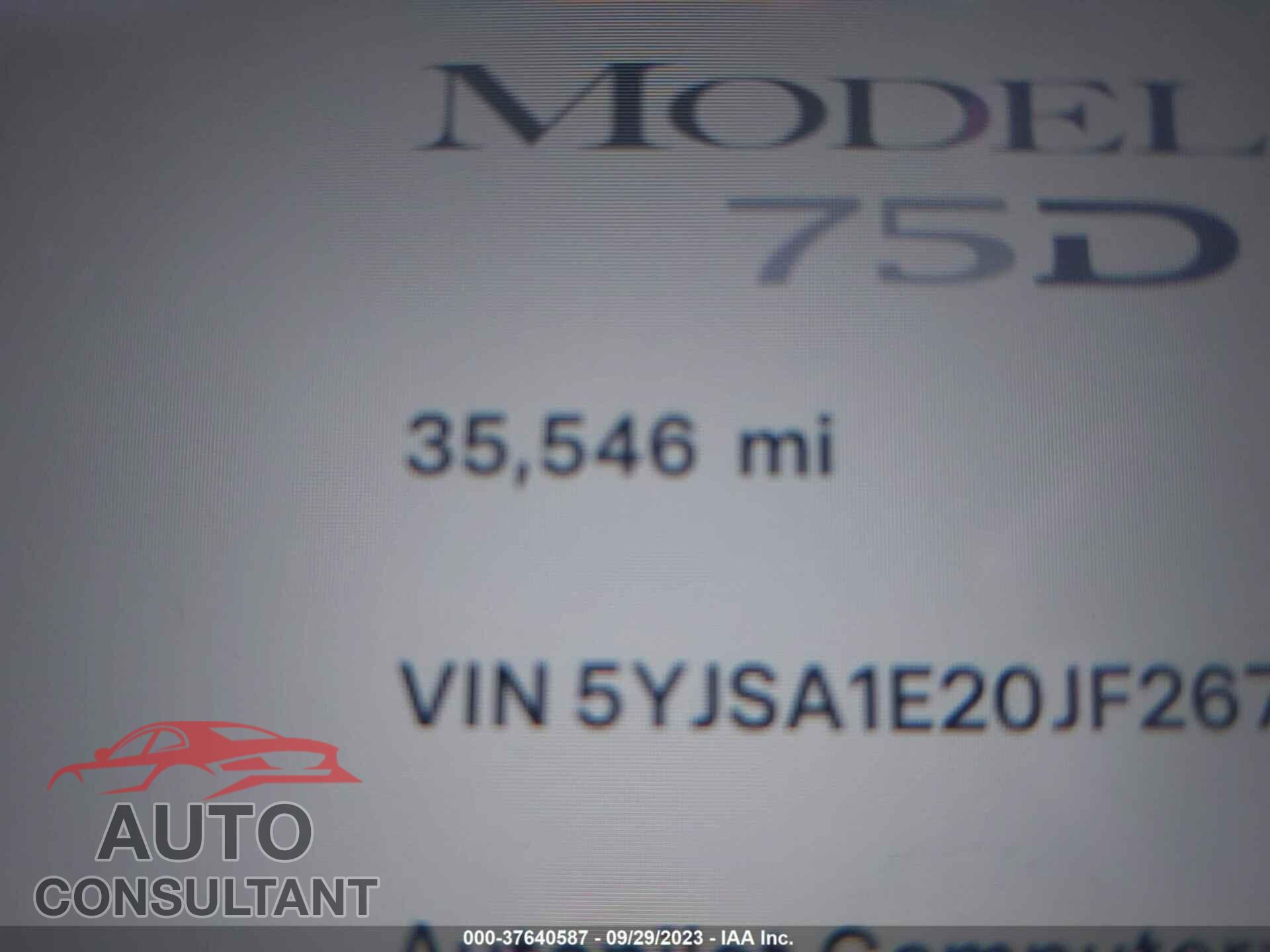 TESLA MODEL S 2018 - 5YJSA1E20JF267857