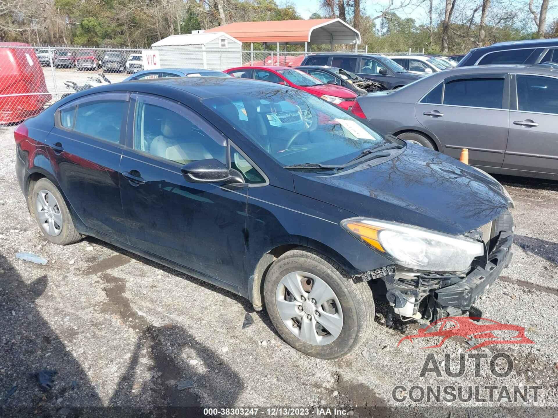 KIA FORTE 2016 - KNAFK4A65G5553493