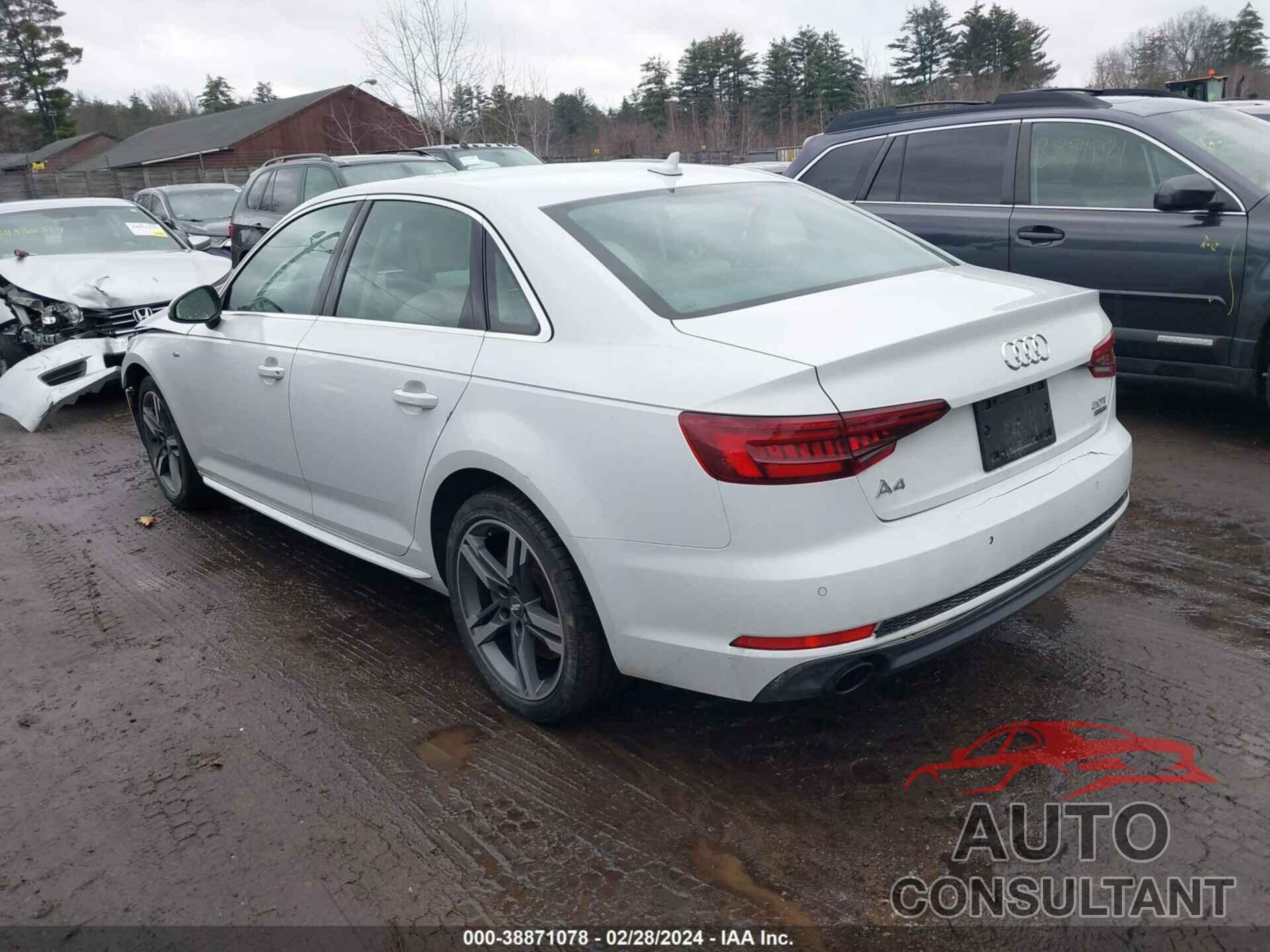 AUDI A4 2018 - WAUENAF44JN019949