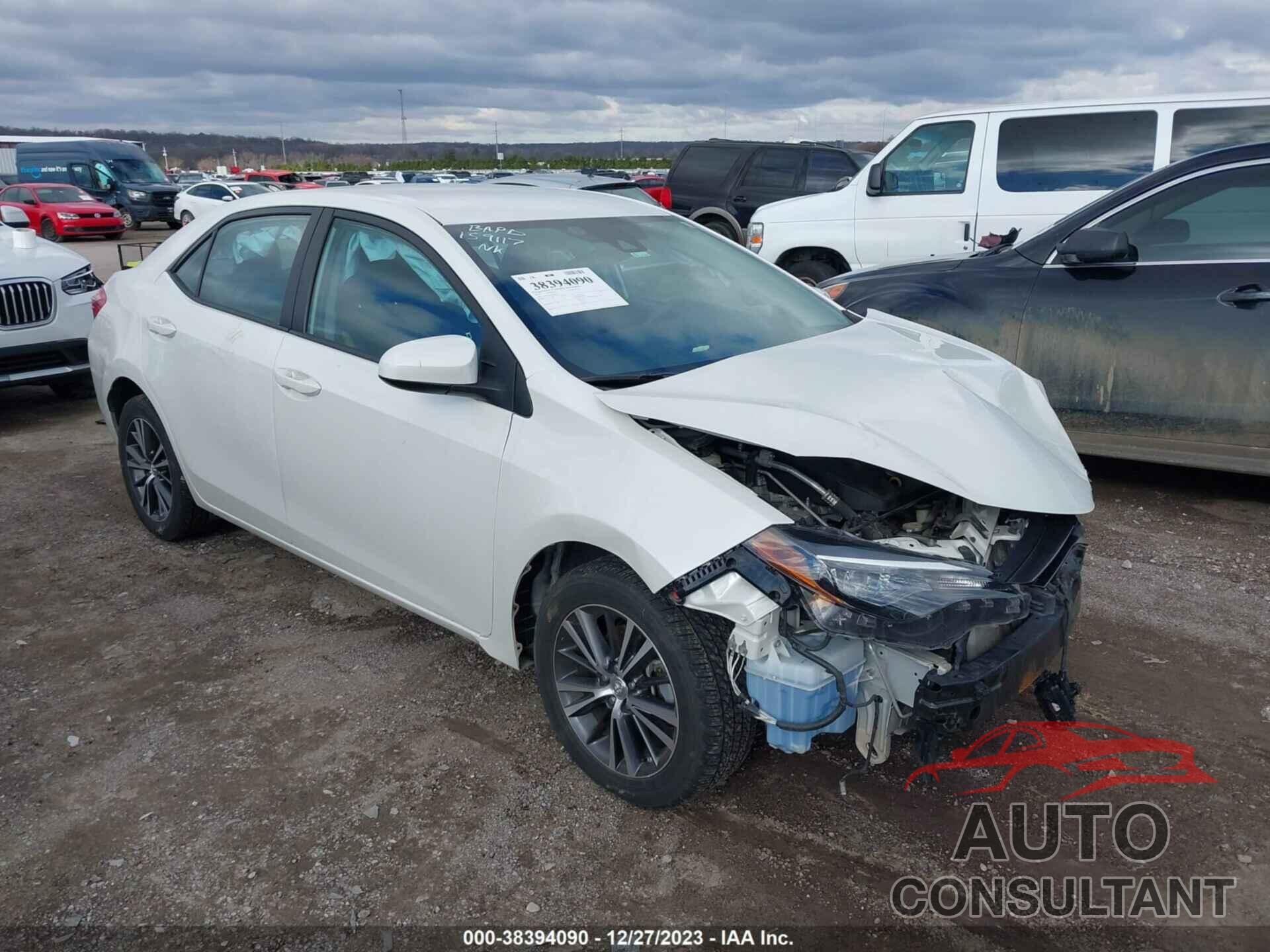 TOYOTA COROLLA 2019 - 5YFBURHE3KP876023