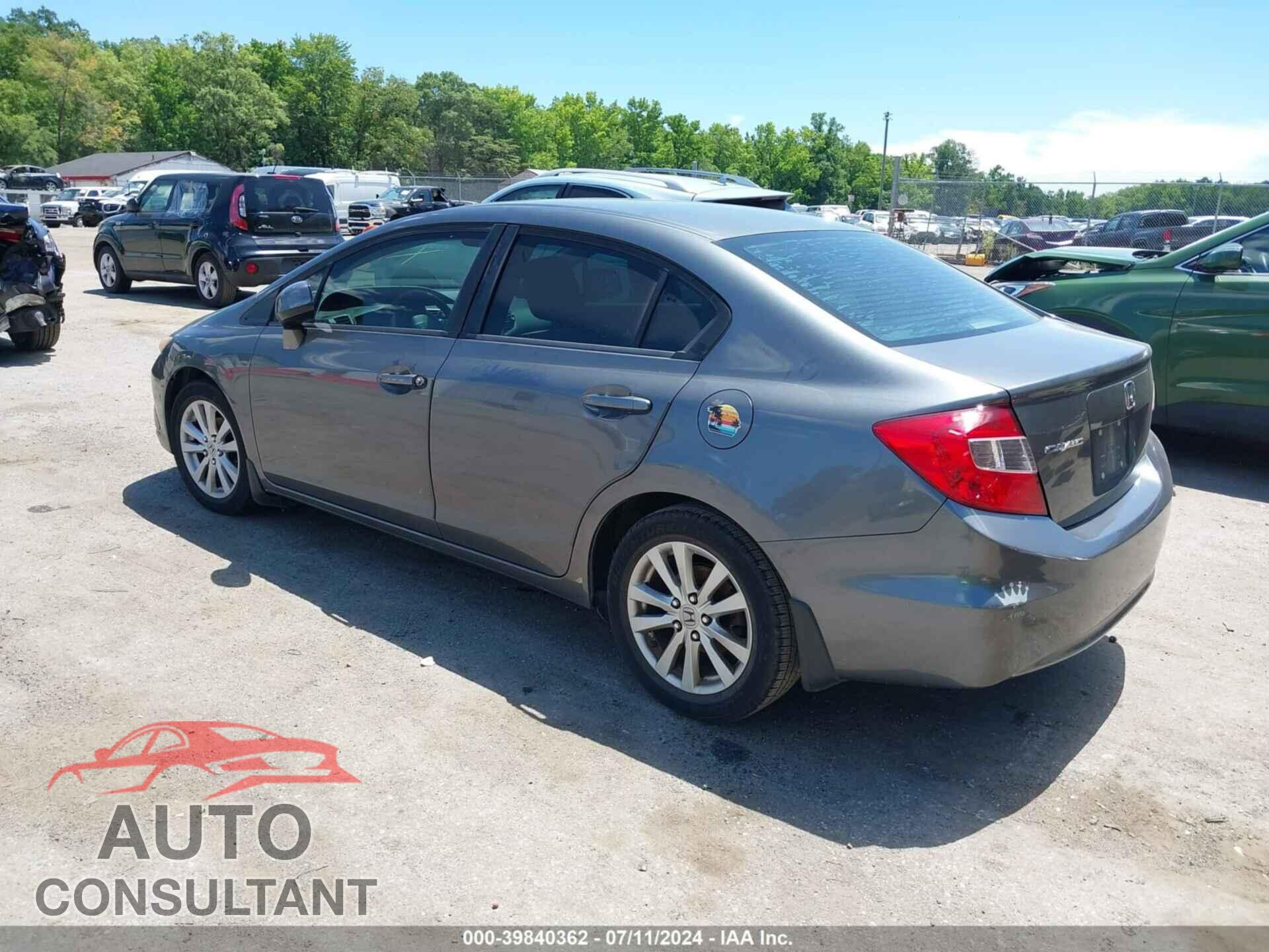 HONDA CIVIC 2012 - 2HGFB2F82CH312626