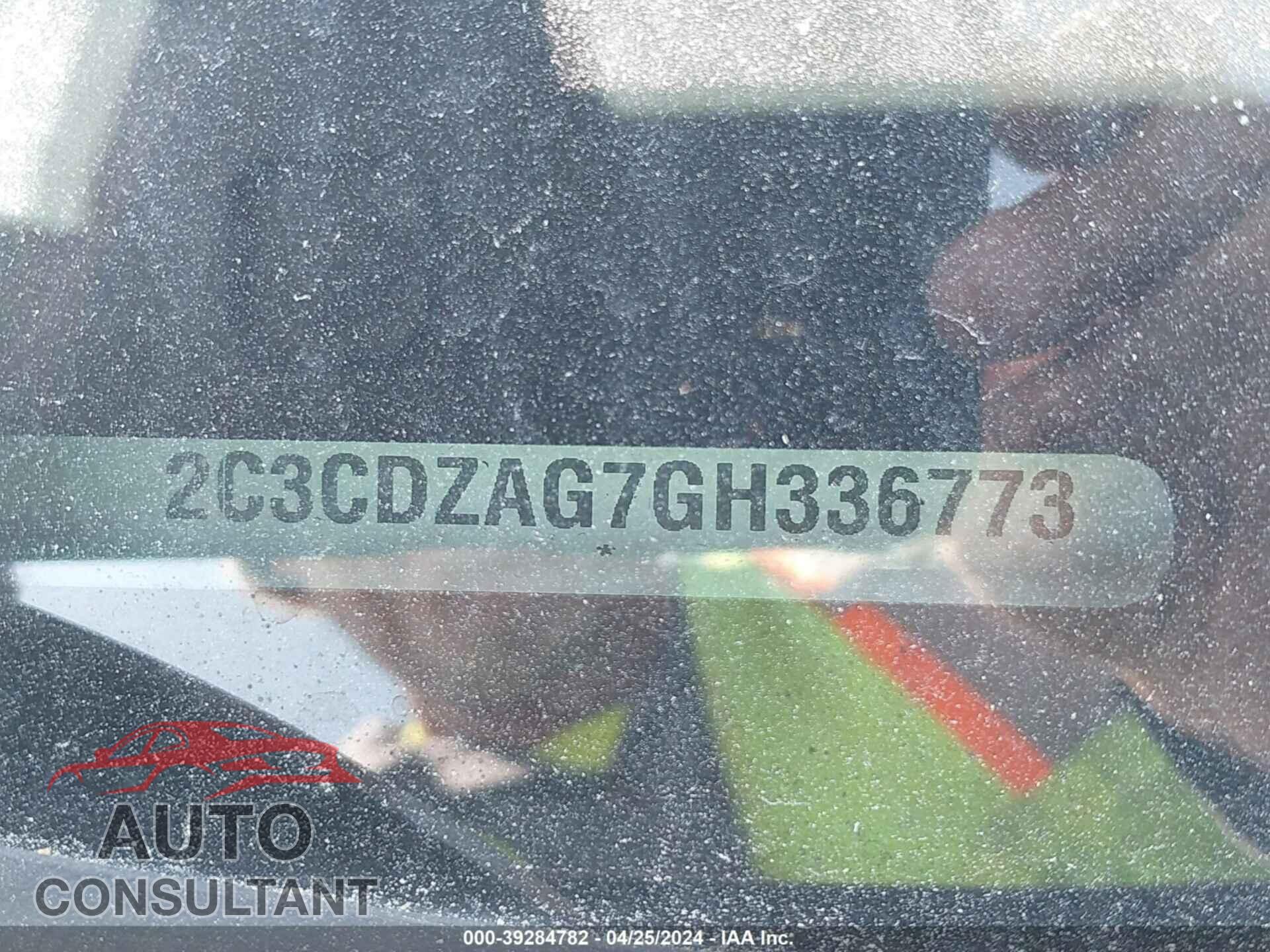 DODGE CHALLENGER 2016 - 2C3CDZAG7GH336773