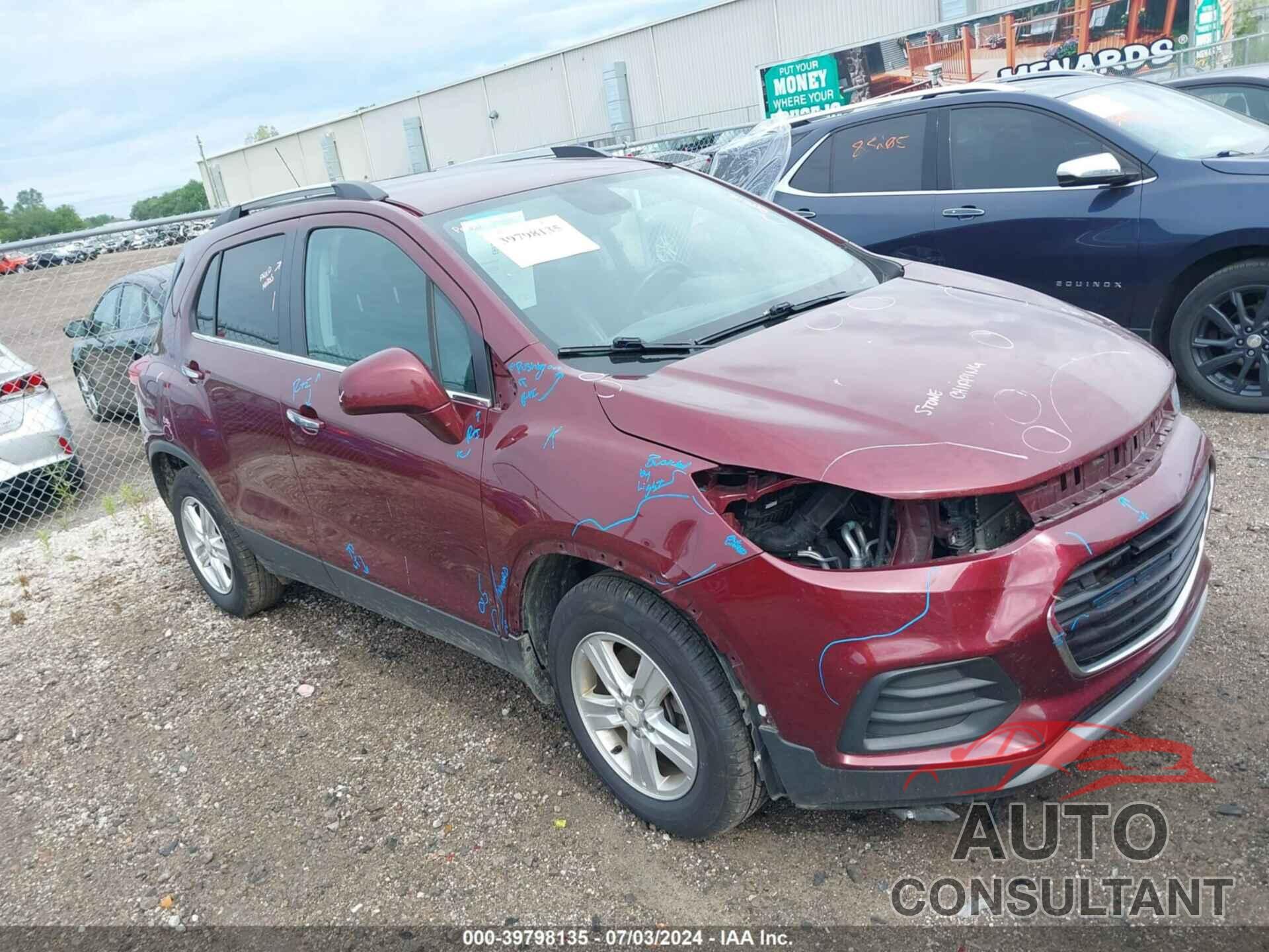 CHEVROLET TRAX 2017 - 3GNCJLSB3HL169994