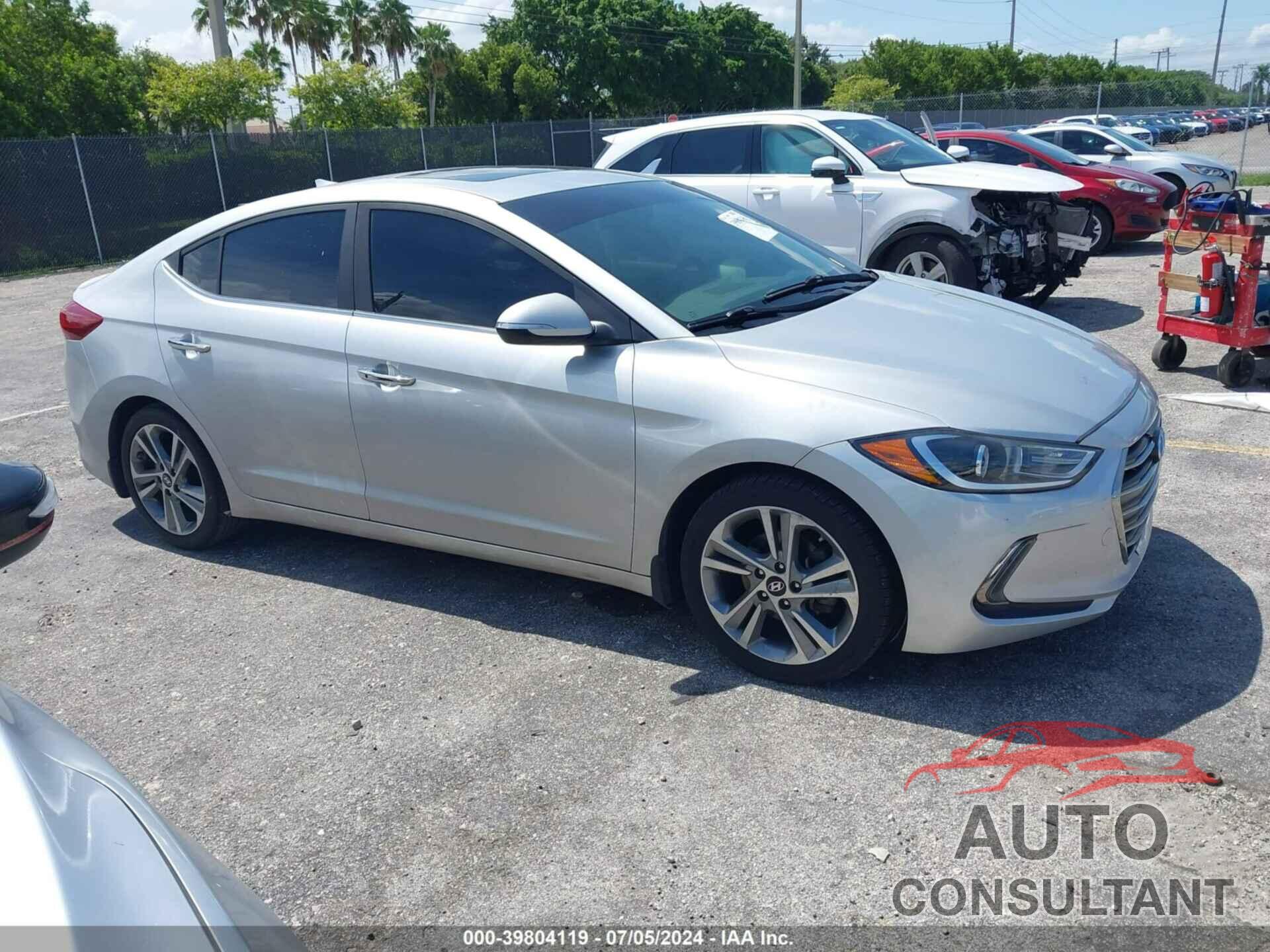 HYUNDAI ELANTRA 2017 - KMHD84LF6HU290035