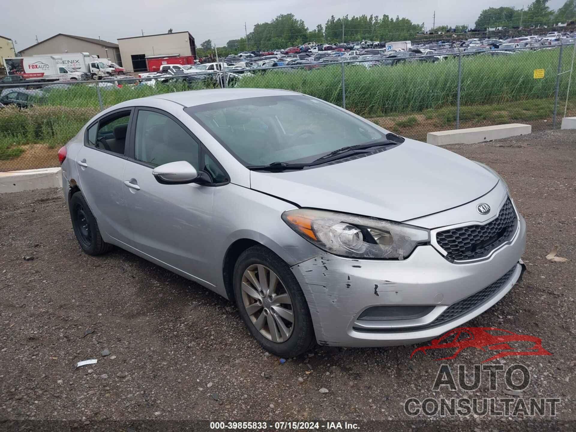 KIA FORTE 2016 - KNAFX4A68G5476619