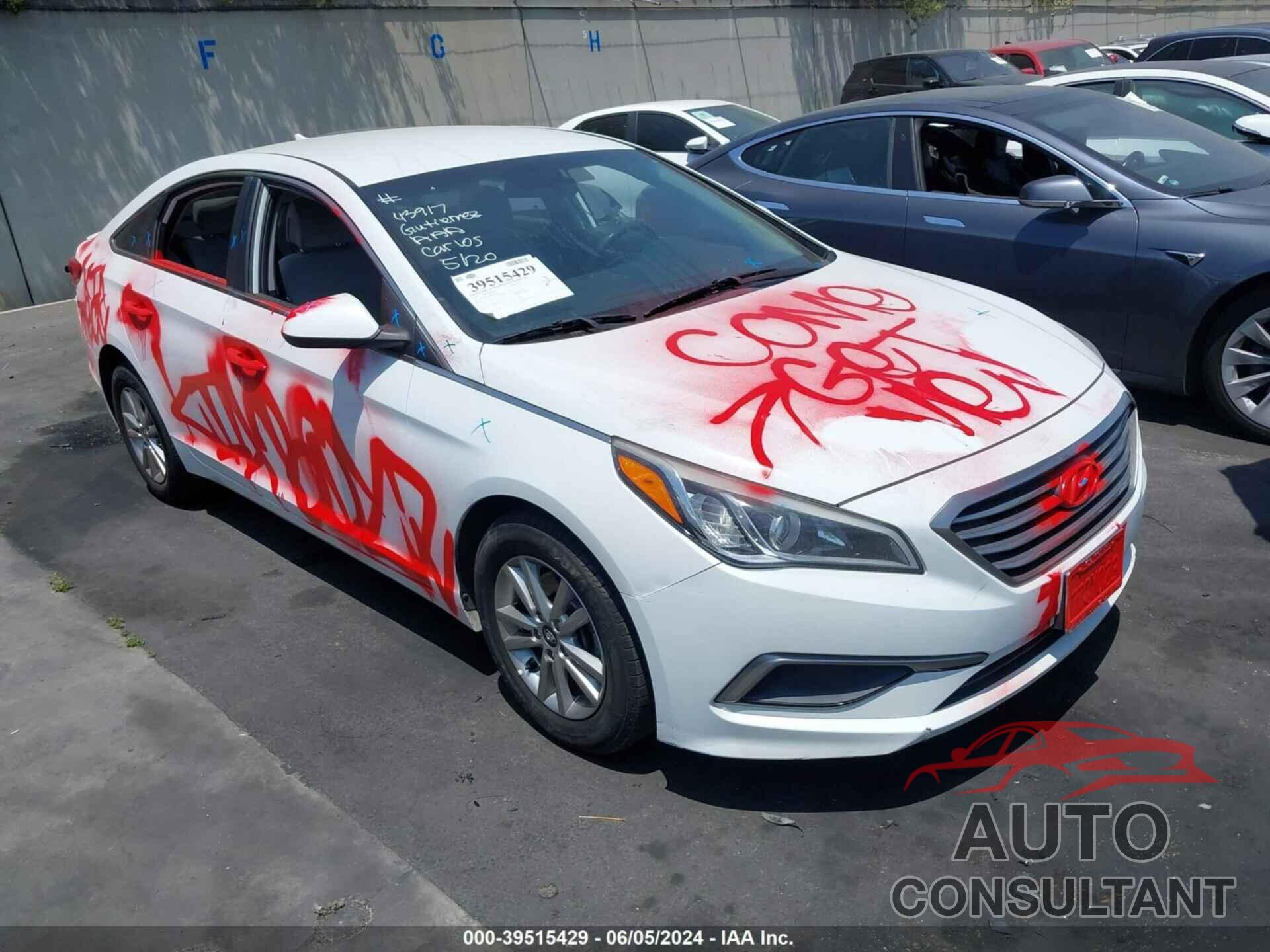 HYUNDAI SONATA 2017 - 5NPE24AF6HH439681