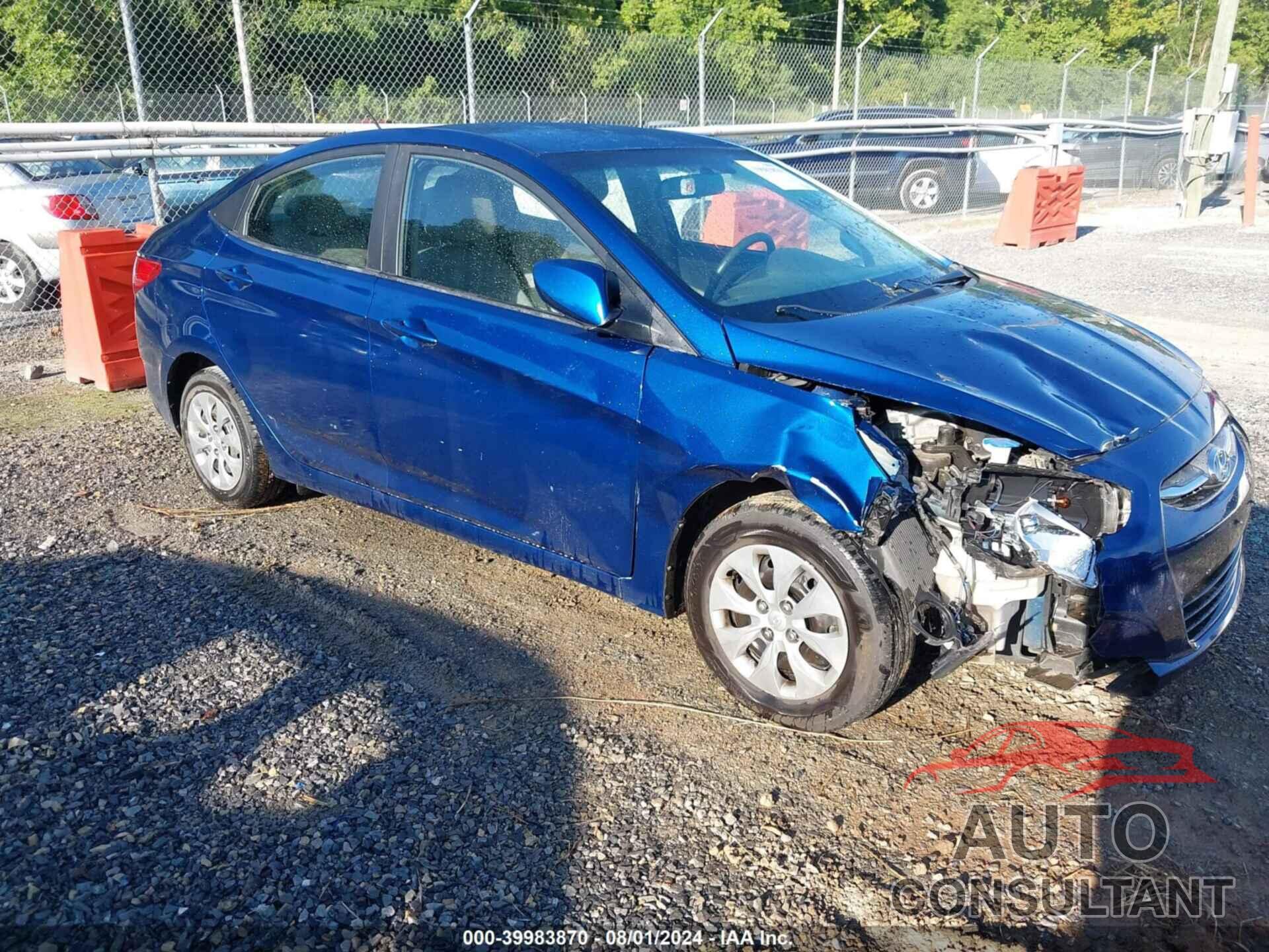 HYUNDAI ACCENT 2017 - KMHCT4AE5HU200913