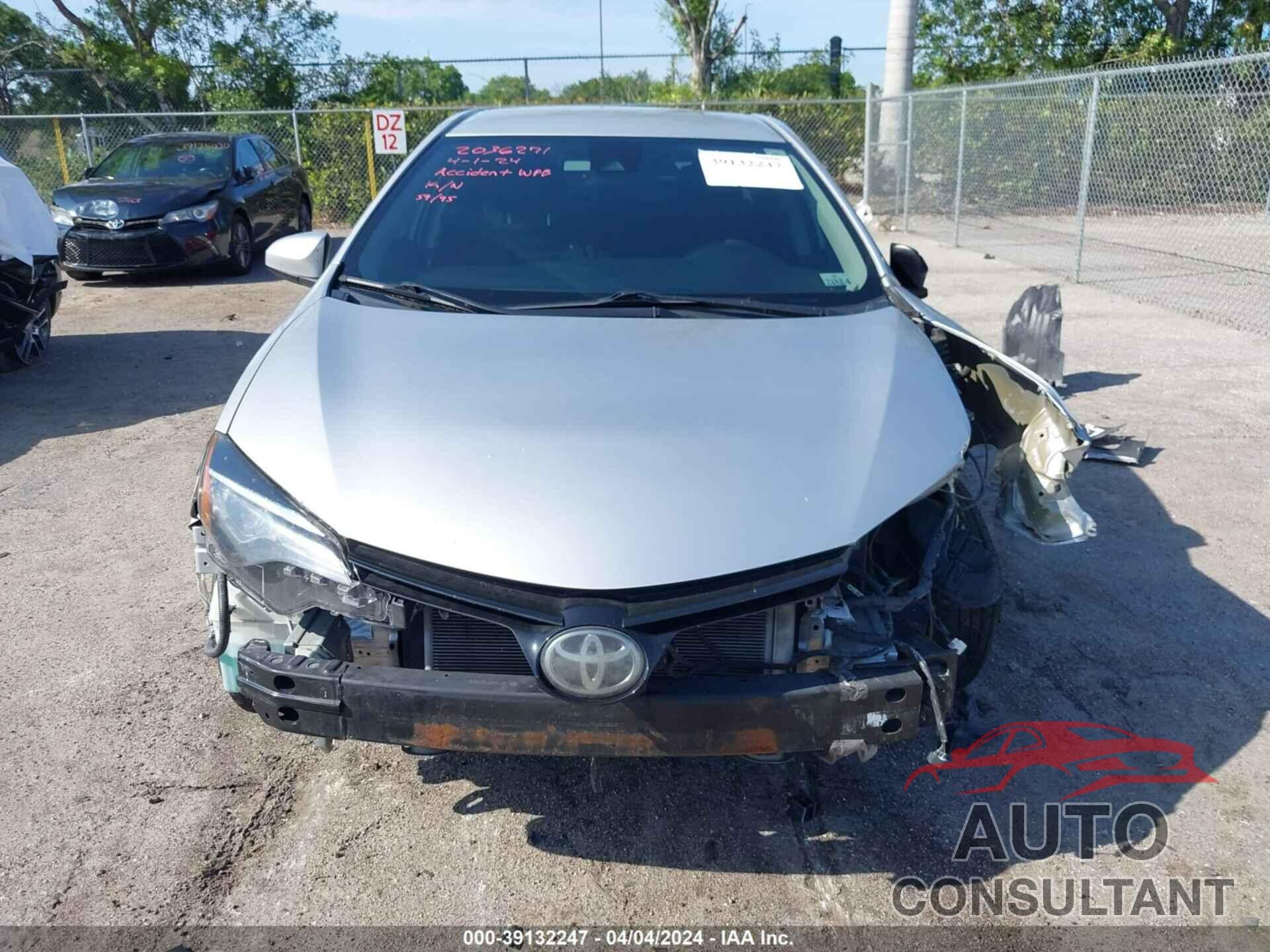 TOYOTA COROLLA 2019 - 5YFBURHE7KP948535