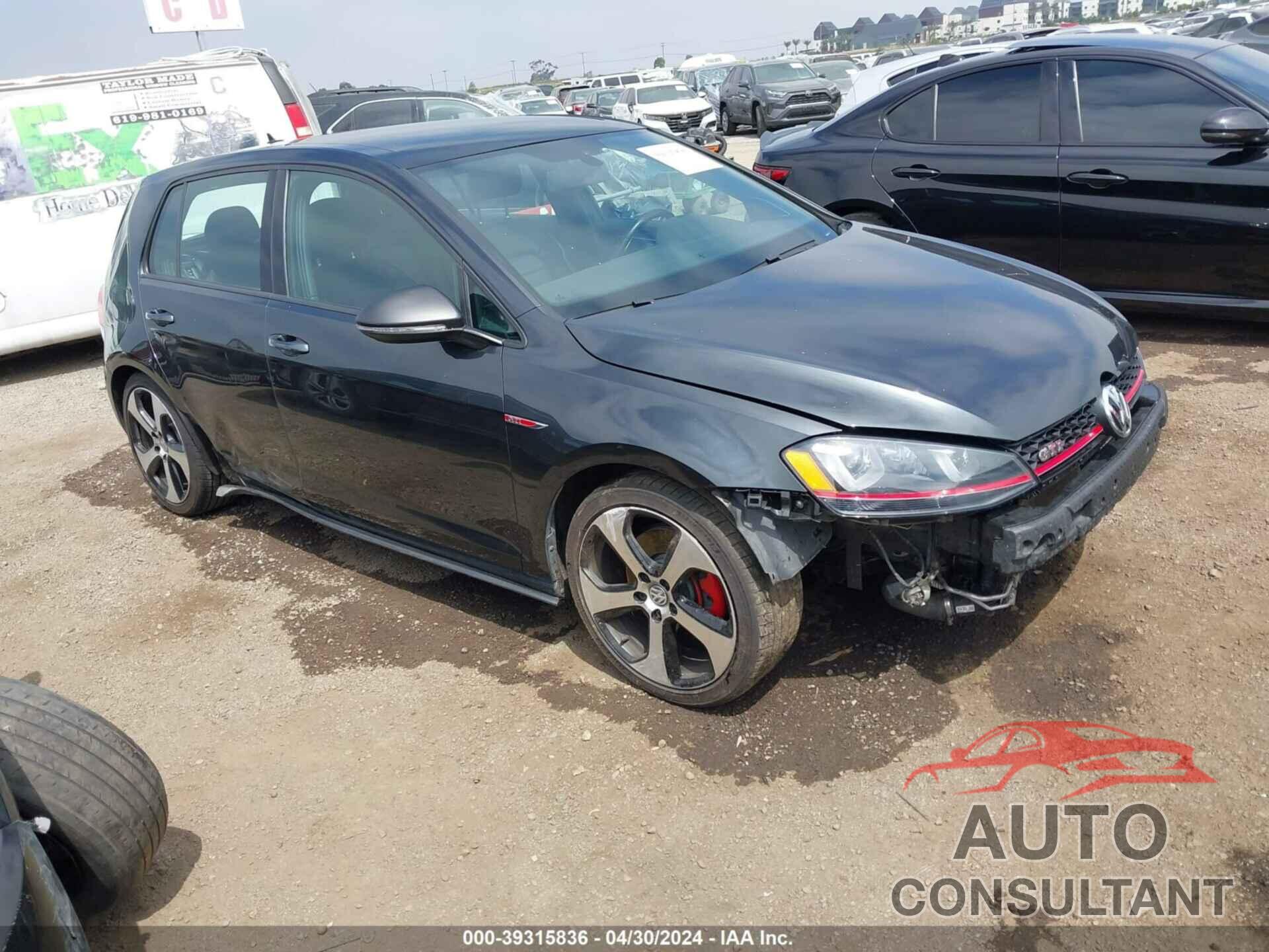 VOLKSWAGEN GOLF GTI 2016 - 3VW5T7AU0GM005579