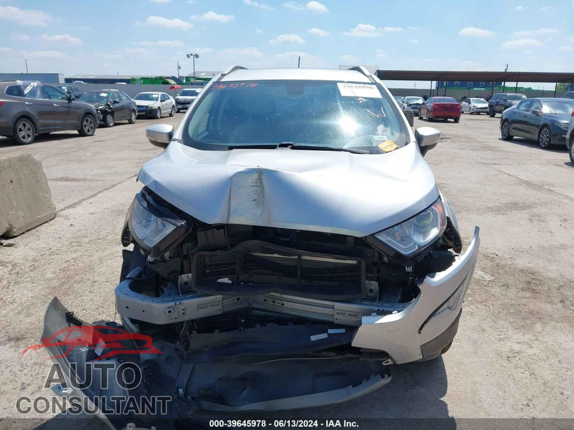 FORD ECOSPORT 2019 - MAJ6S3KL9KC279629
