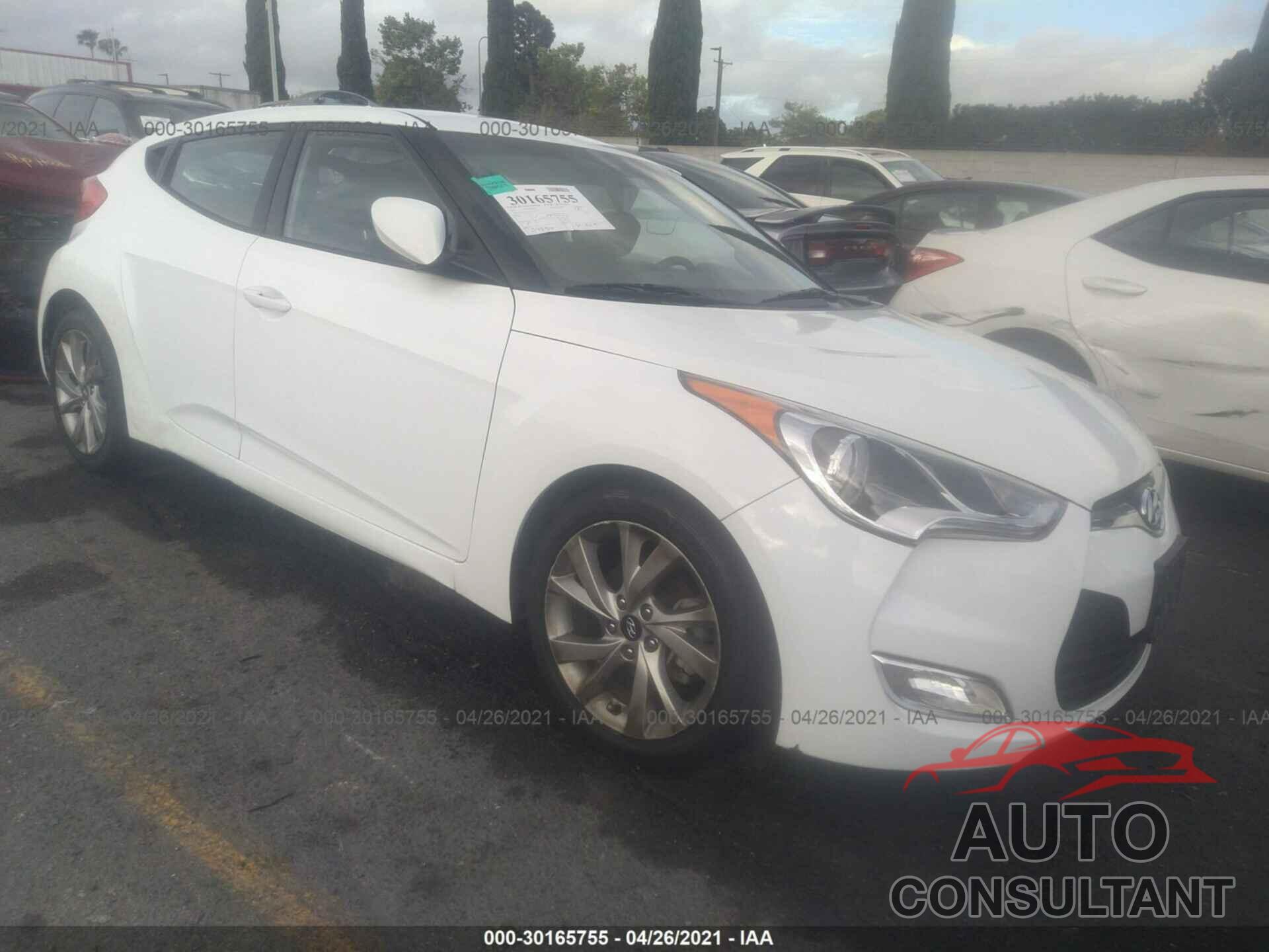 HYUNDAI VELOSTER 2017 - KMHTC6AD4HU309222