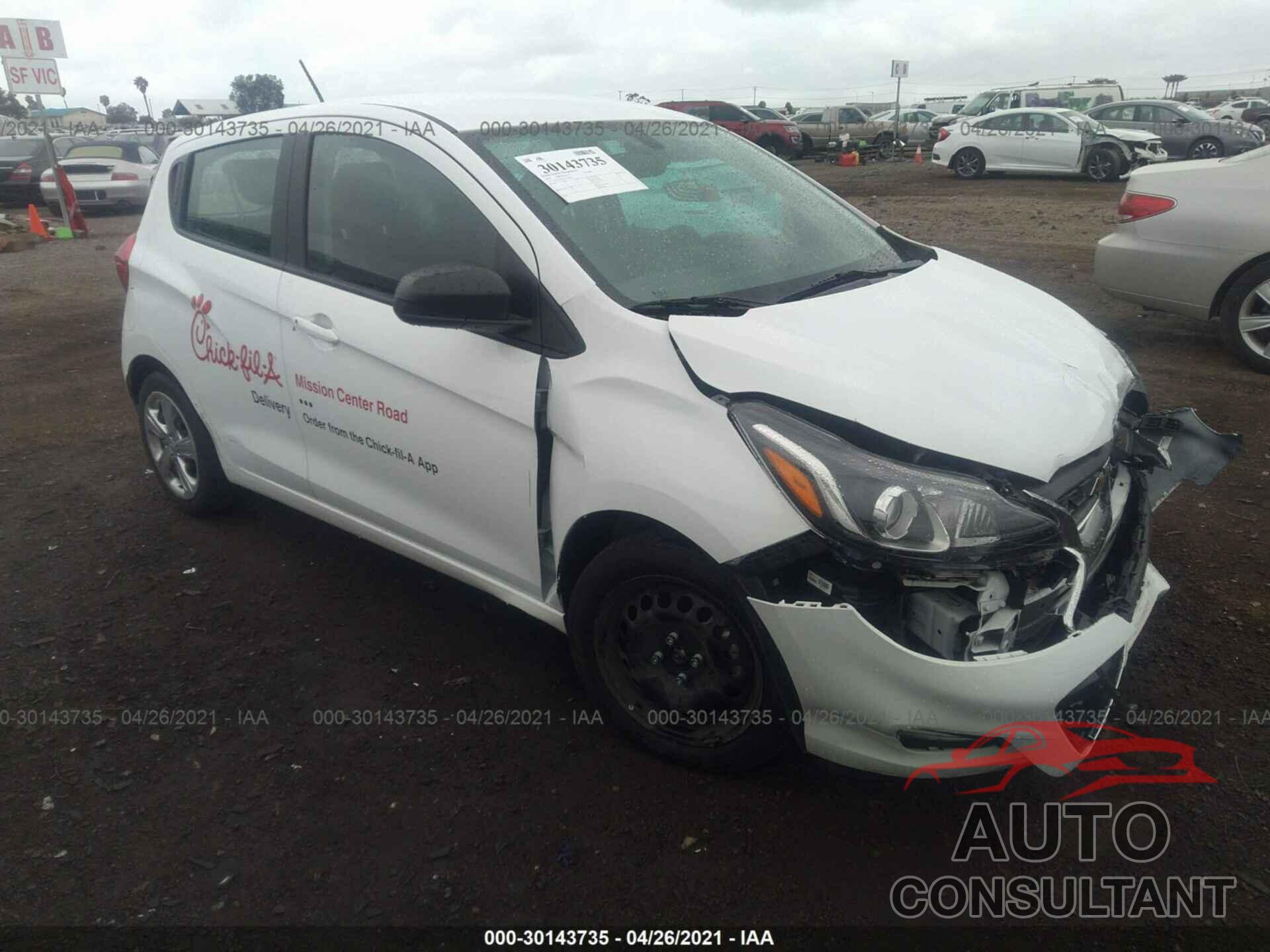 CHEVROLET SPARK 2020 - KL8CB6SA9LC457689