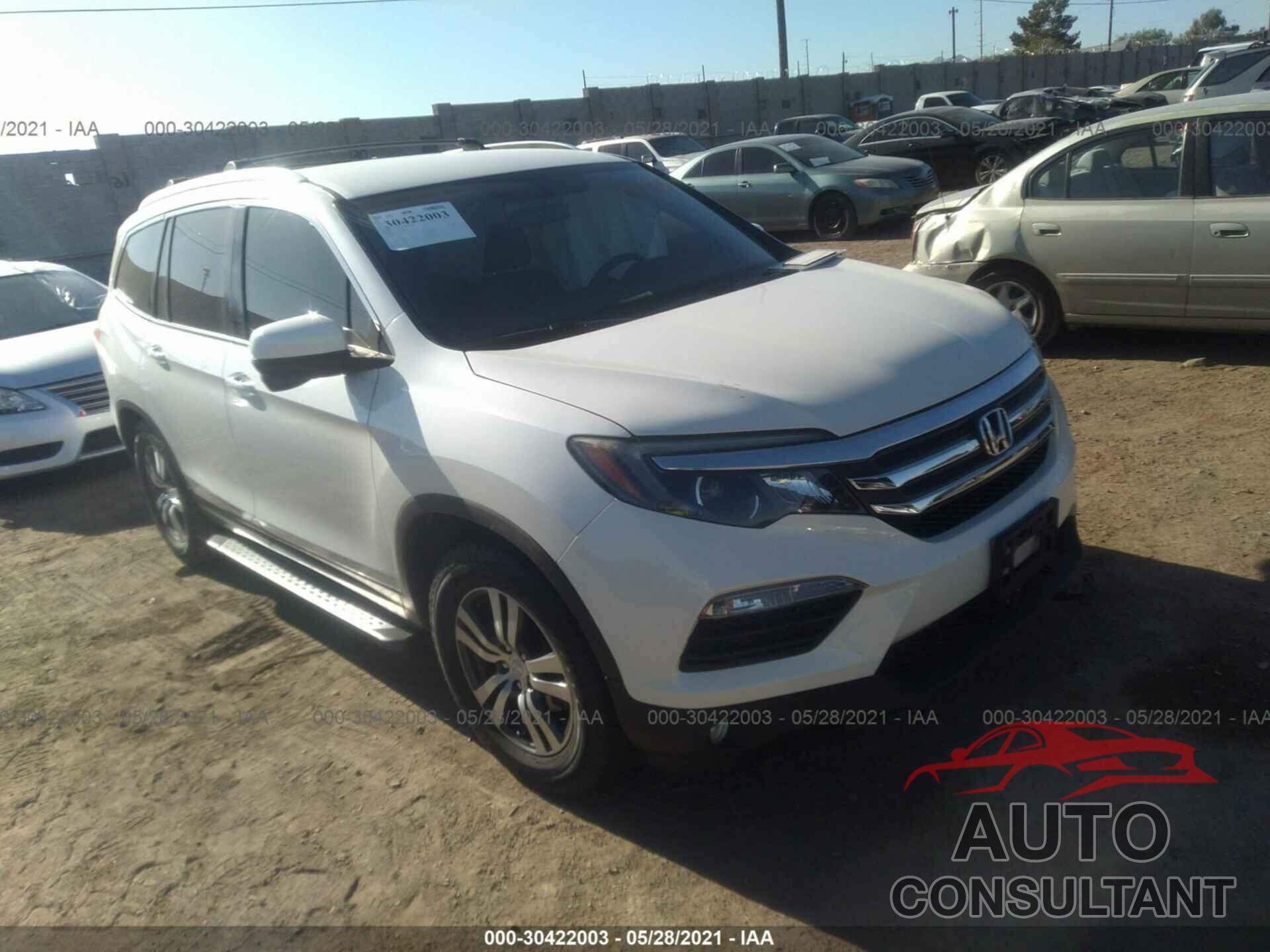 HONDA PILOT 2017 - 5FNYF5H31HB028254
