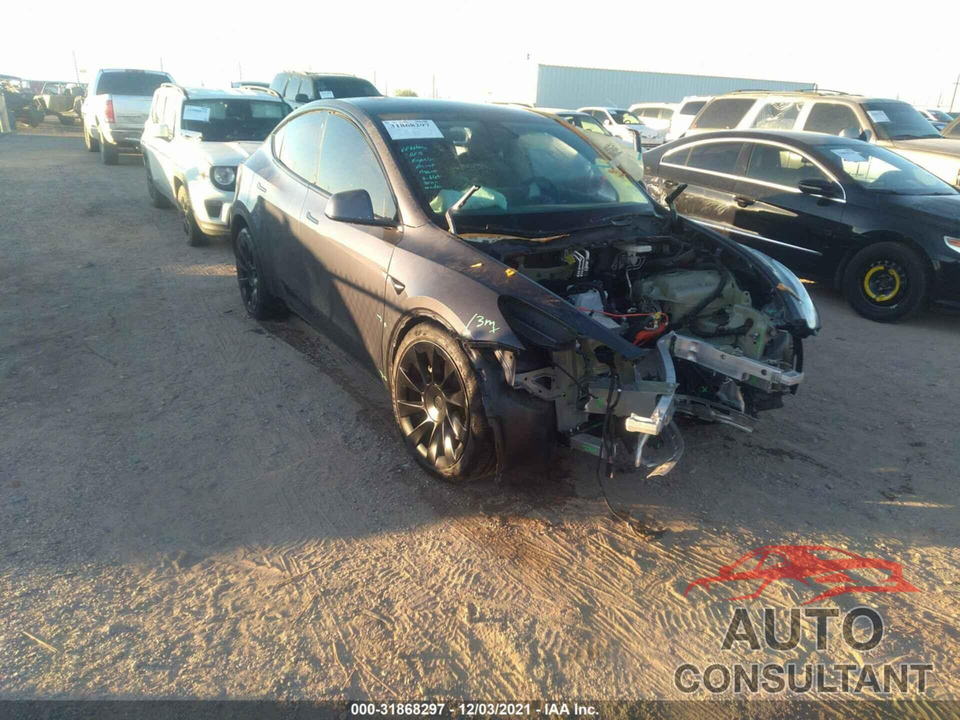 TESLA MODEL Y 2021 - 5YJYGAEE1MF214771