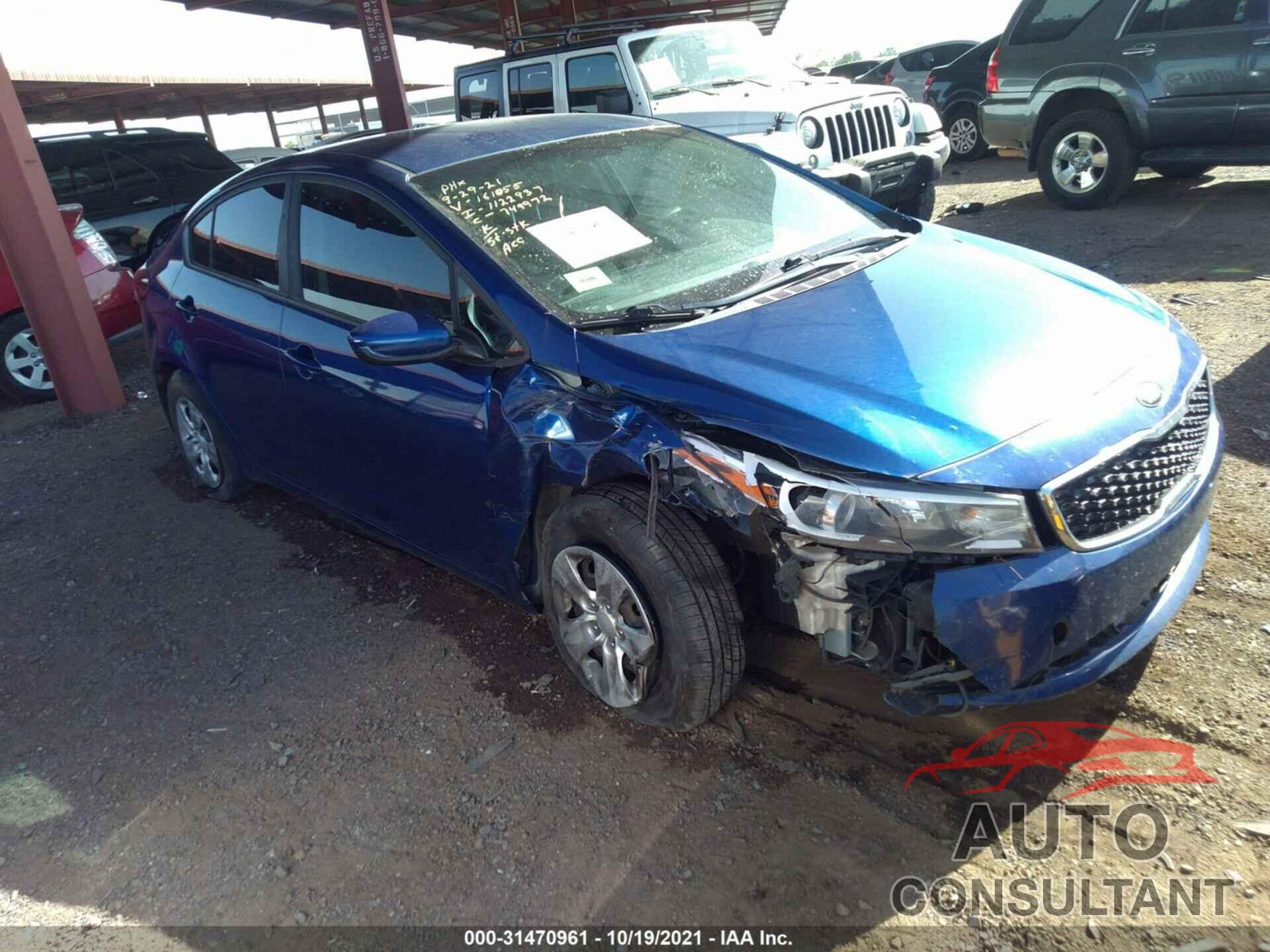 KIA FORTE 2017 - 3KPFK4A72HE161055
