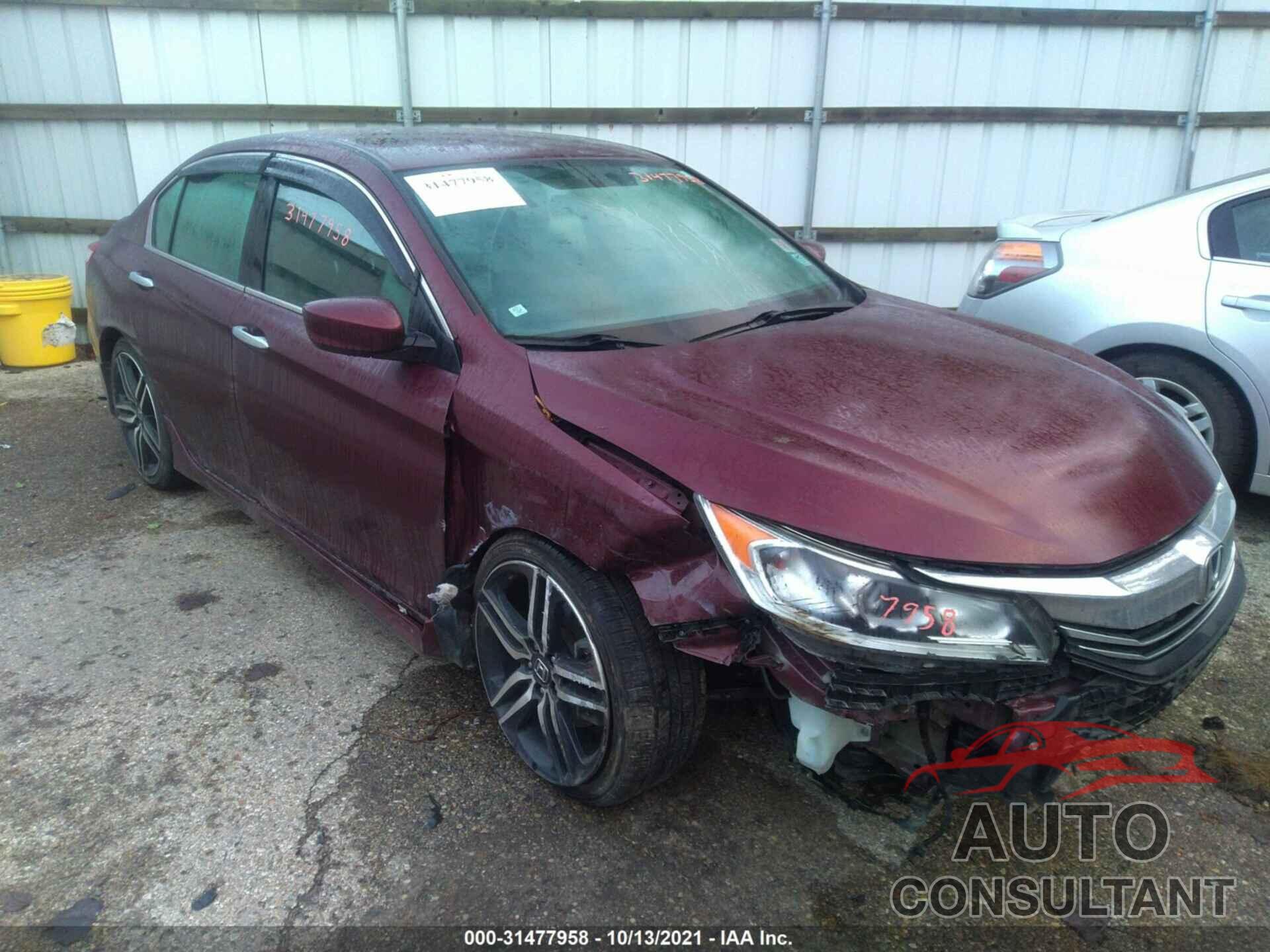 HONDA ACCORD SEDAN 2017 - 1HGCR2F58HA015421