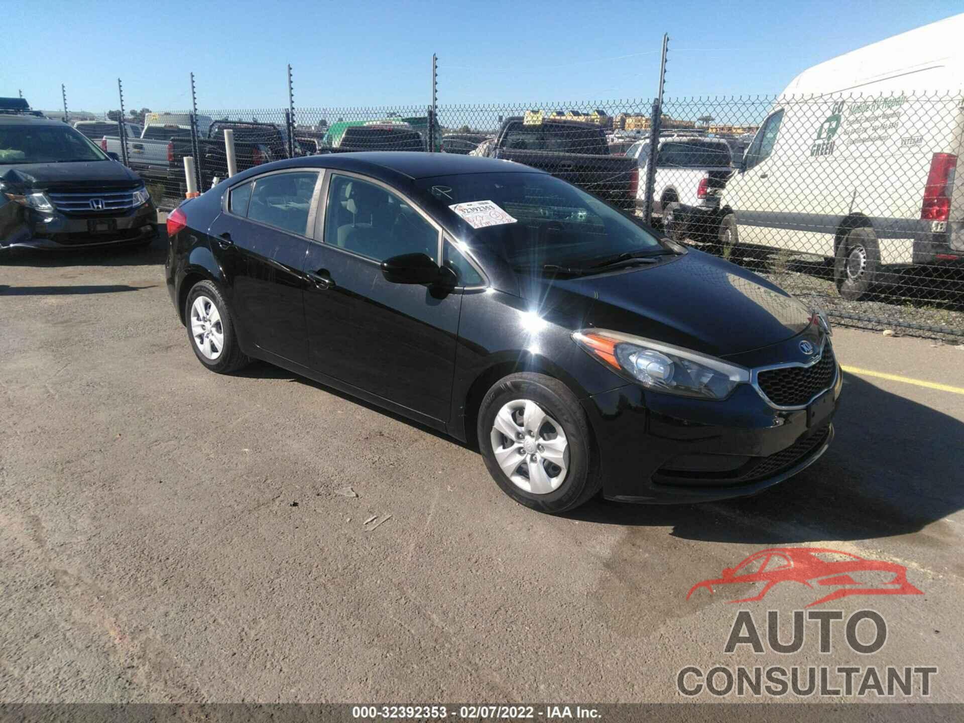 KIA FORTE 2016 - KNAFK4A68G5612648