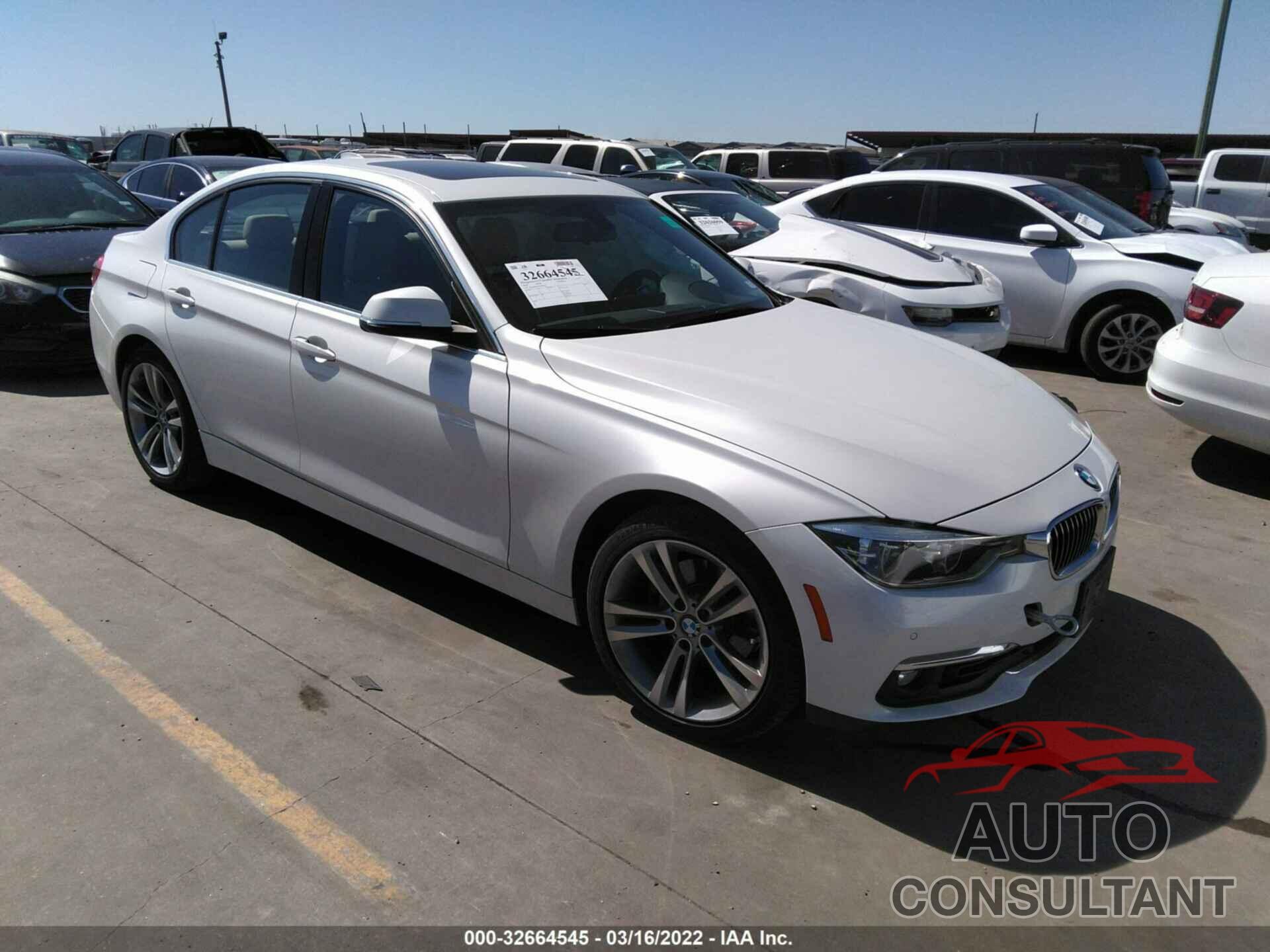BMW 3 SERIES 2016 - WBA8E9G59GNT82713