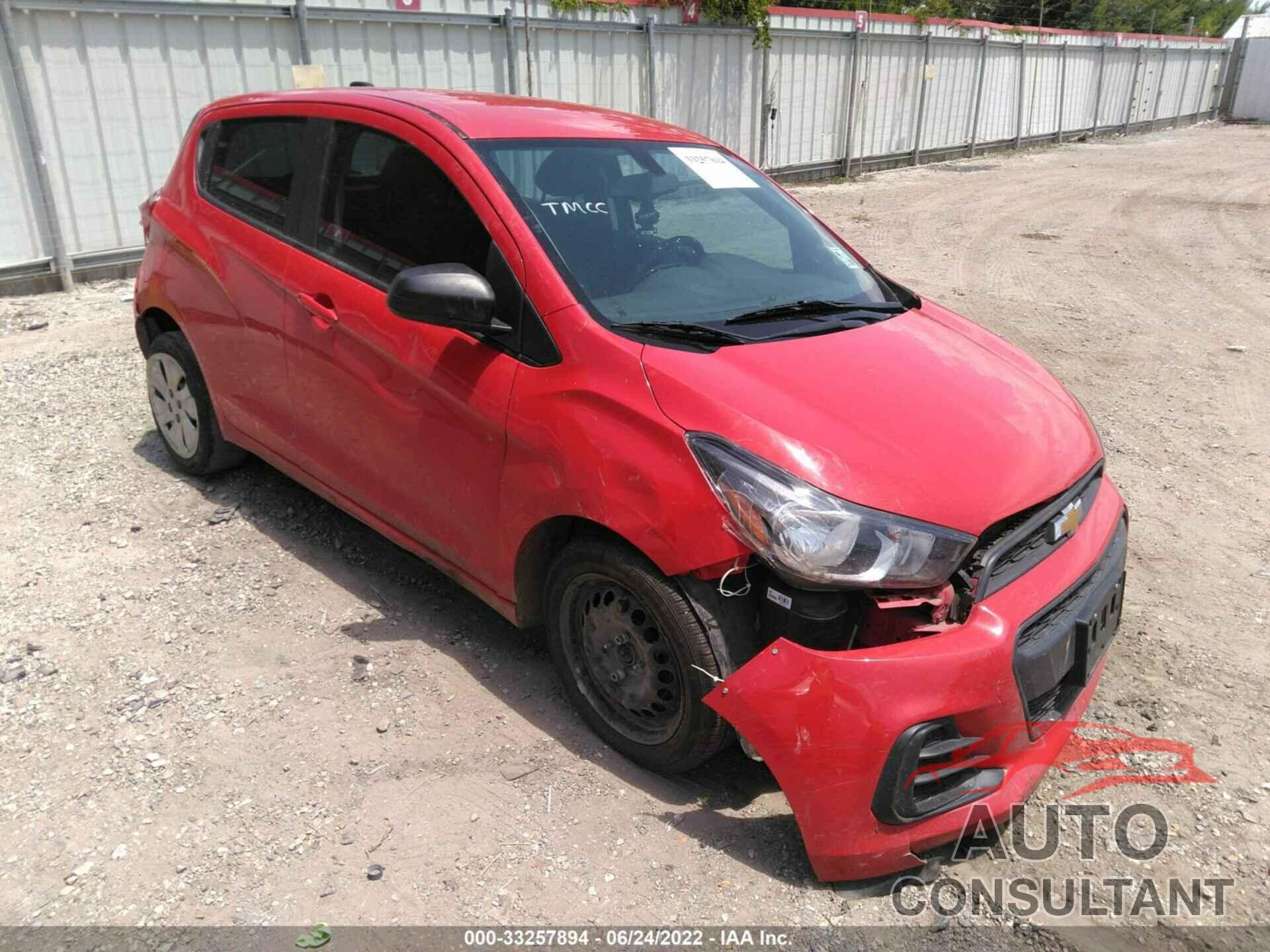 CHEVROLET SPARK 2017 - KL8CA6SA0HC823839