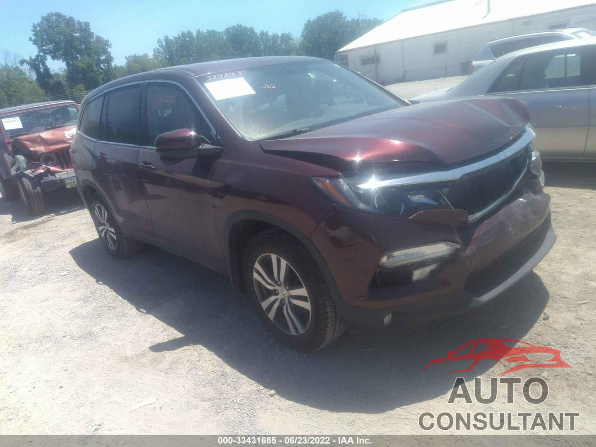 HONDA PILOT 2016 - 5FNYF6H53GB015009