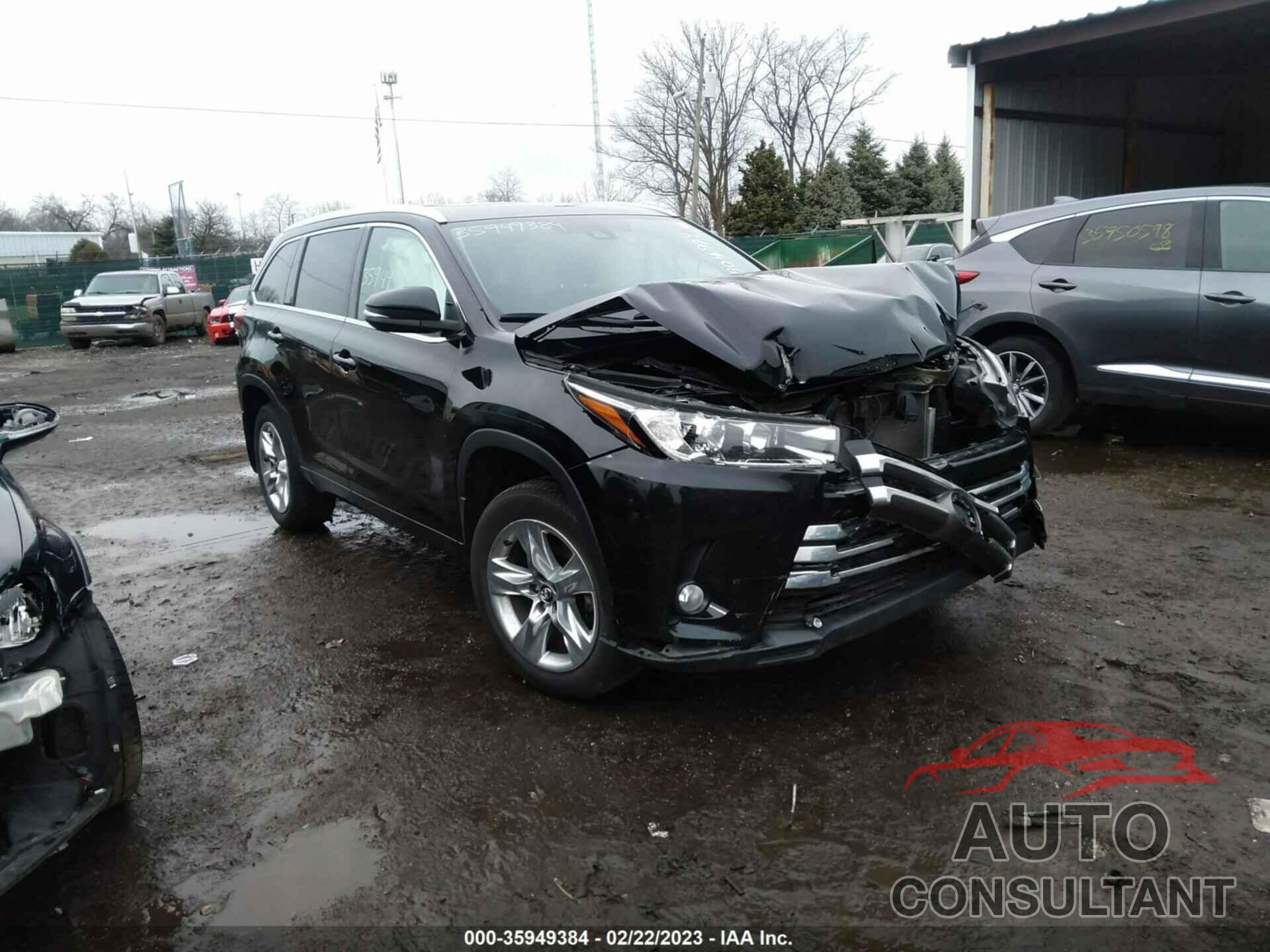 TOYOTA HIGHLANDER 2018 - 5TDDZRFH0JS904924