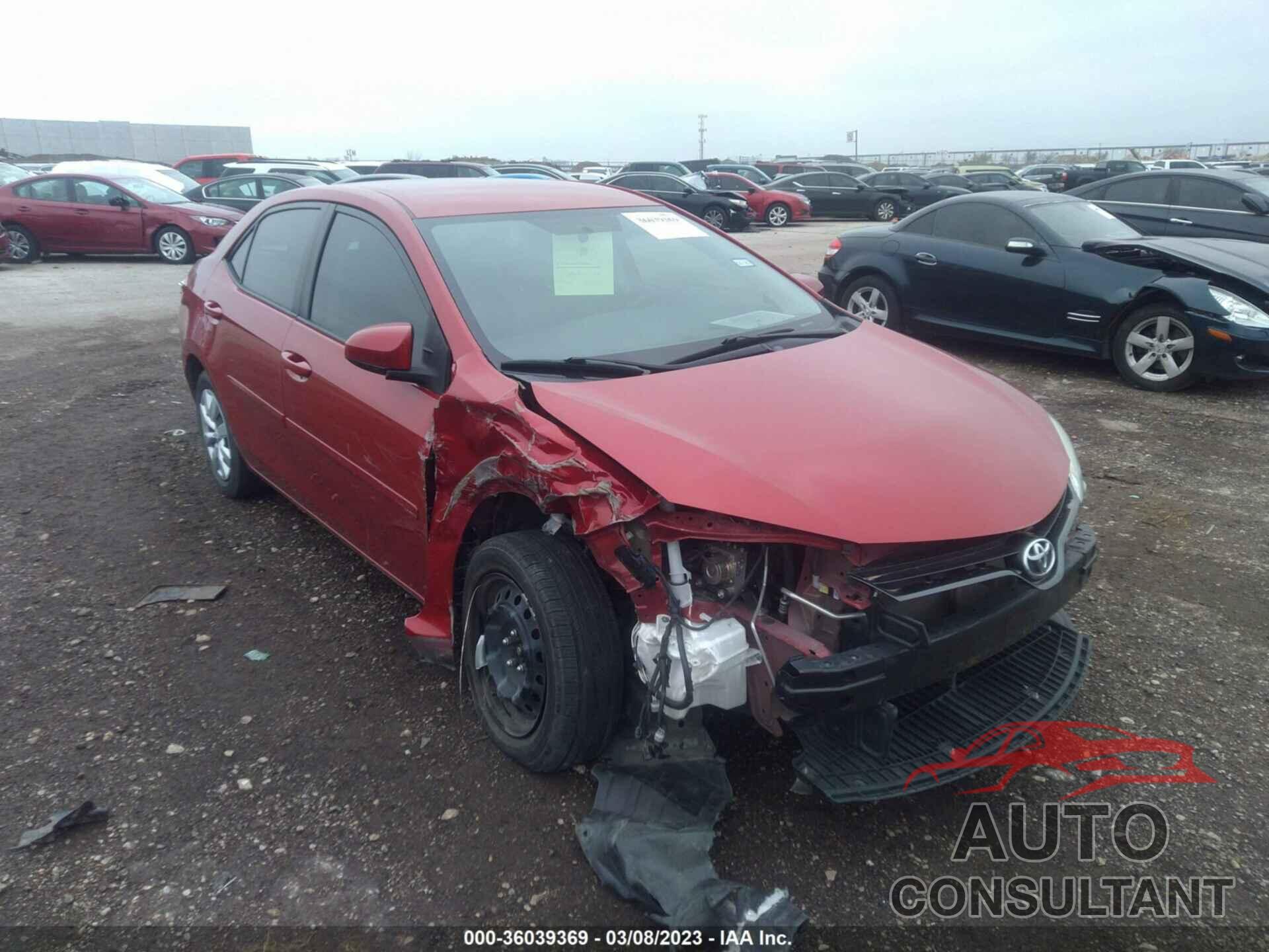 TOYOTA COROLLA 2016 - 5YFBURHE9GP521025