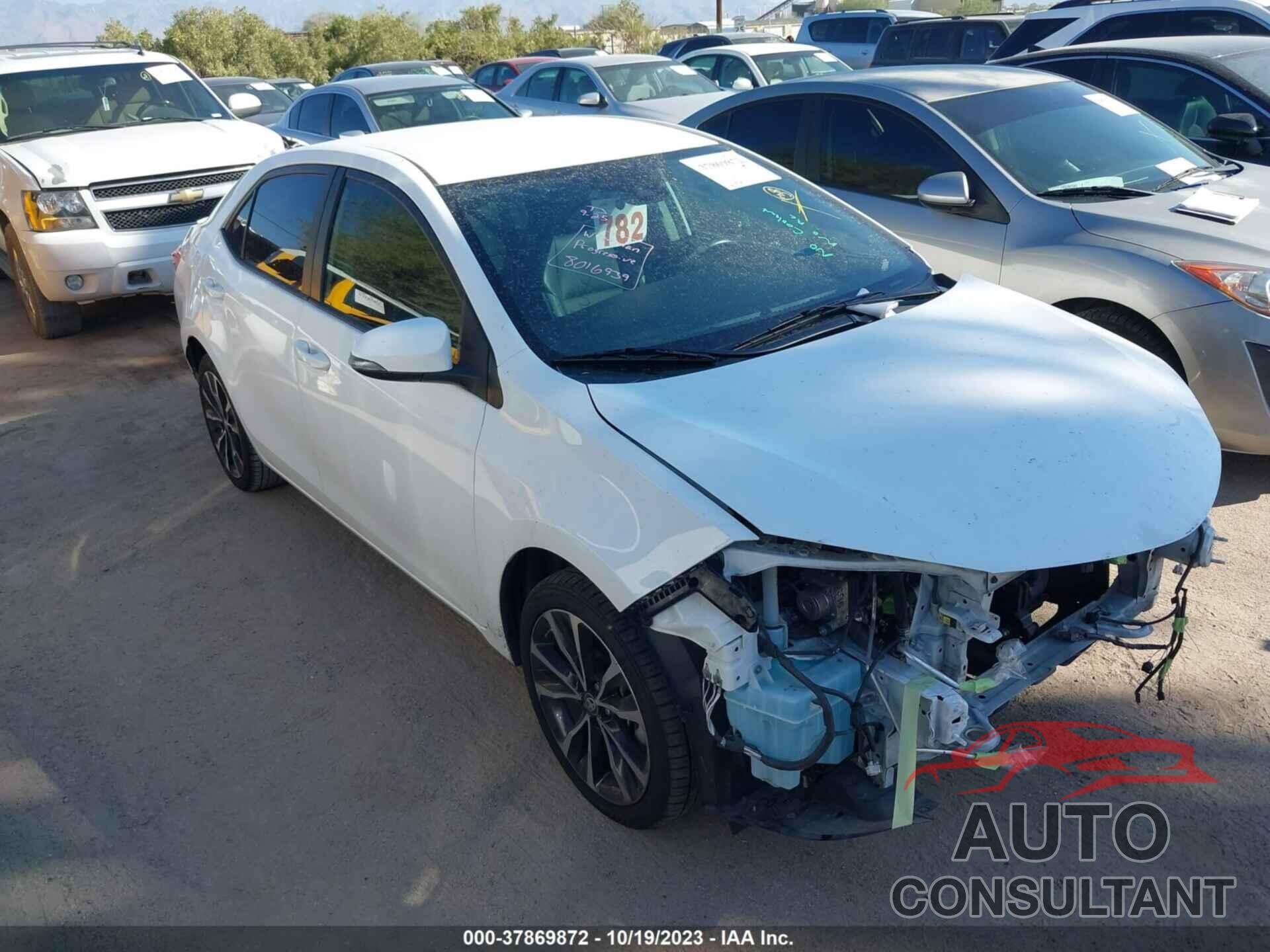 TOYOTA COROLLA 2019 - 2T1BURHE1KC153996
