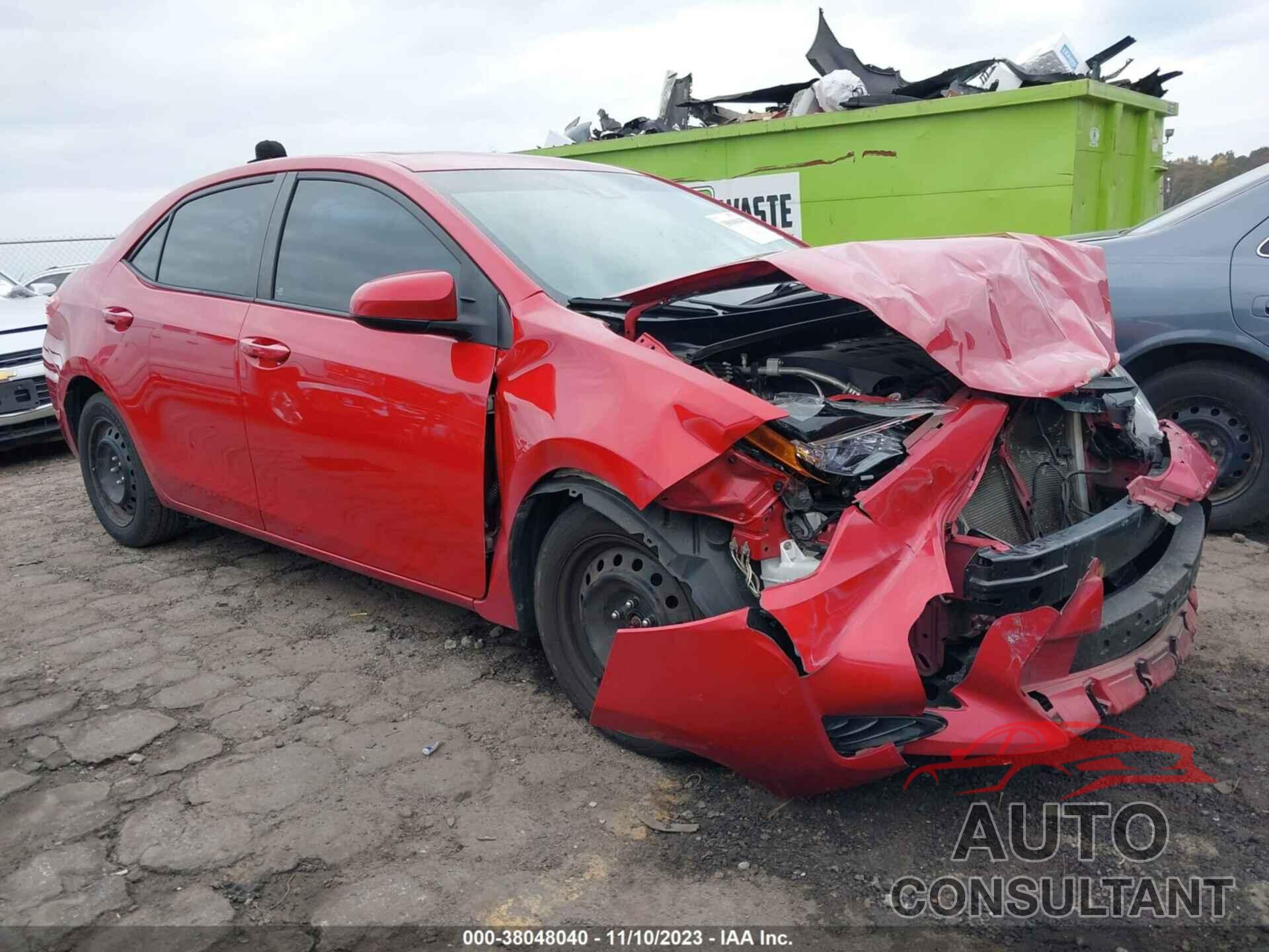 TOYOTA COROLLA 2017 - 2T1BURHE8HC854558
