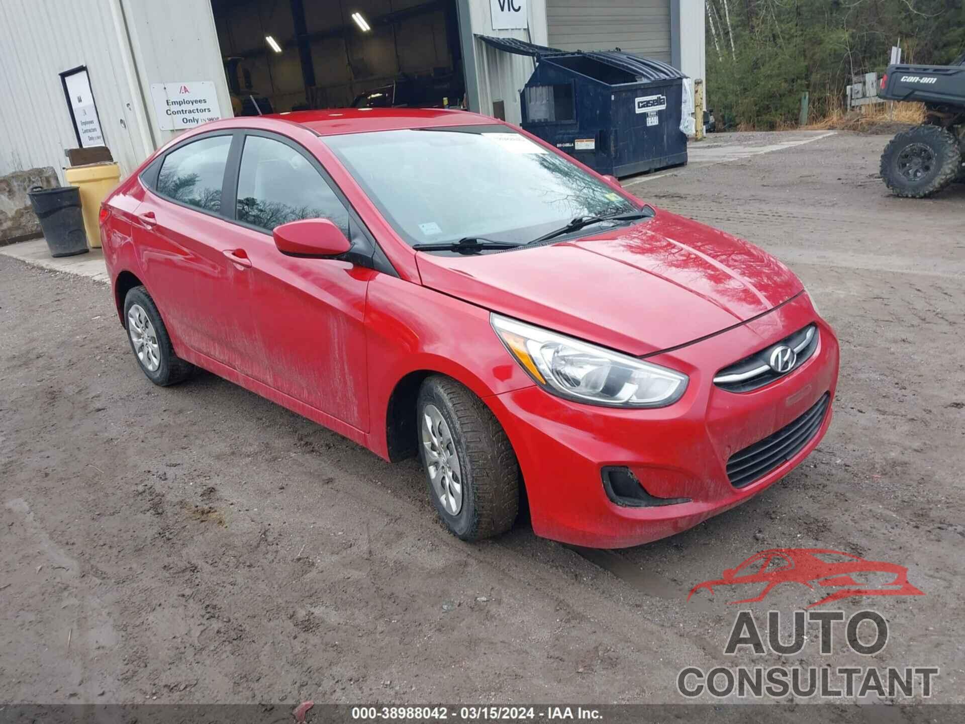 HYUNDAI ACCENT 2016 - KMHCT4AE9GU022566