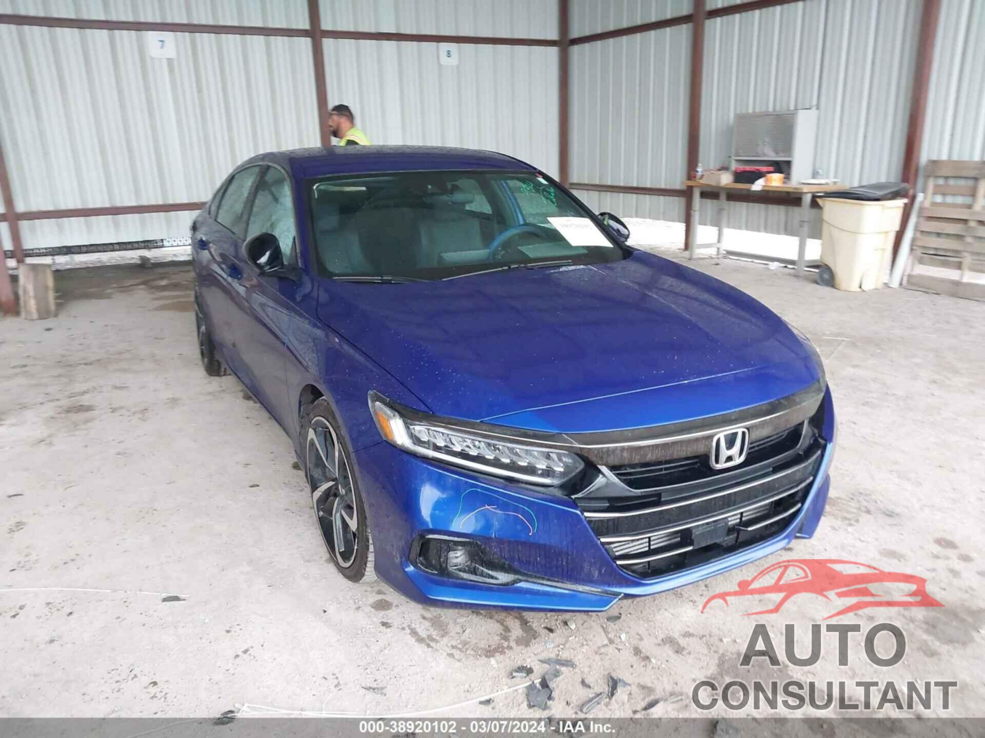 HONDA ACCORD 2021 - 1HGCV1F39MA100489