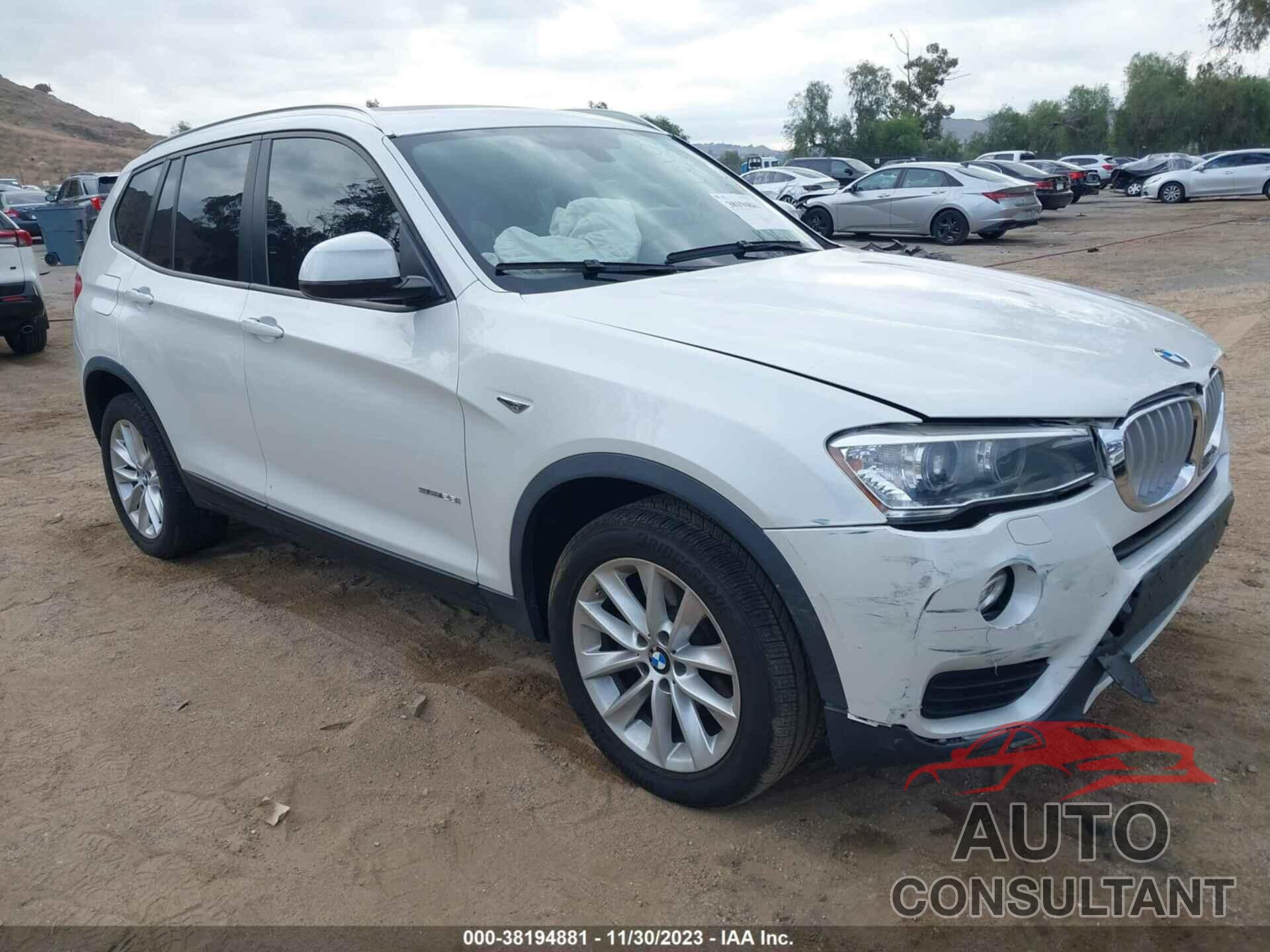 BMW X3 2017 - 5UXWZ7C54H0V85675