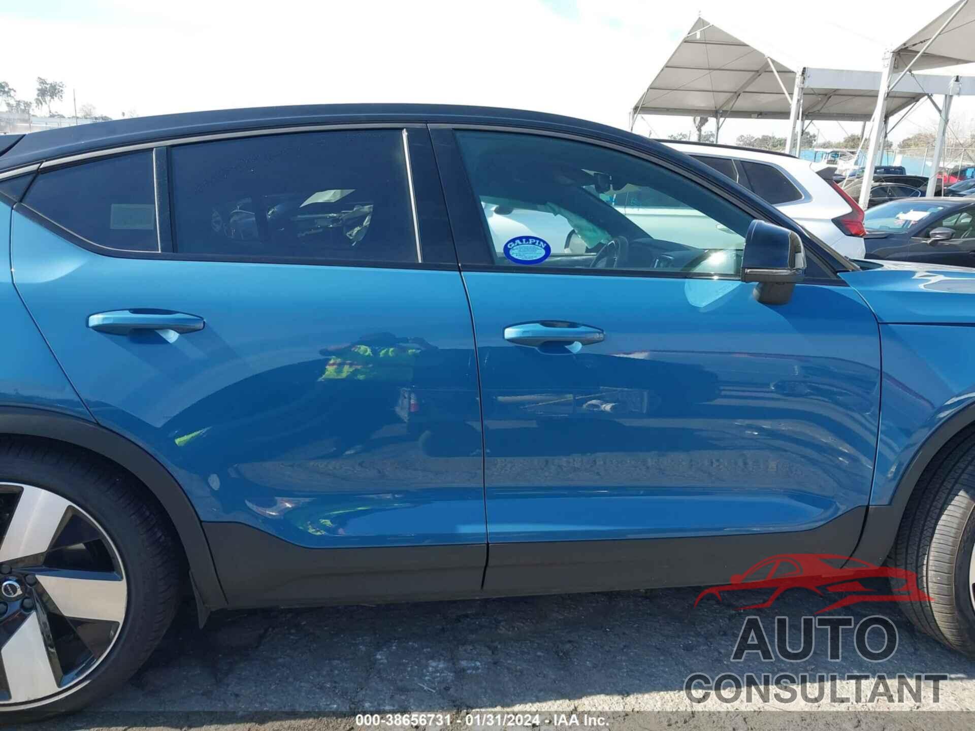 VOLVO C40 RECHARGE PURE ELECTRIC 2022 - YV4ED3GBXN2000387