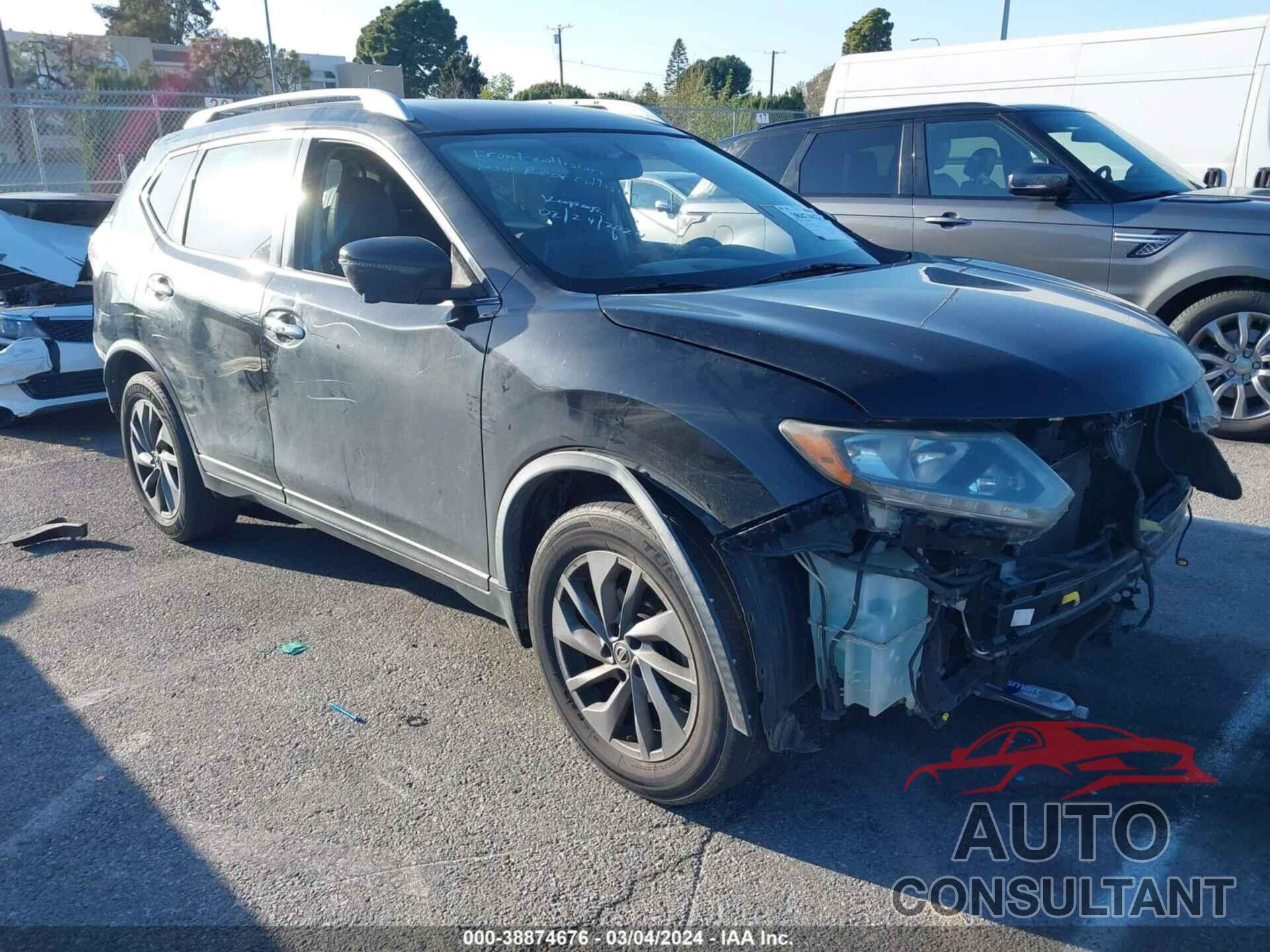 NISSAN ROGUE 2016 - KNMAT2MT9GP736982