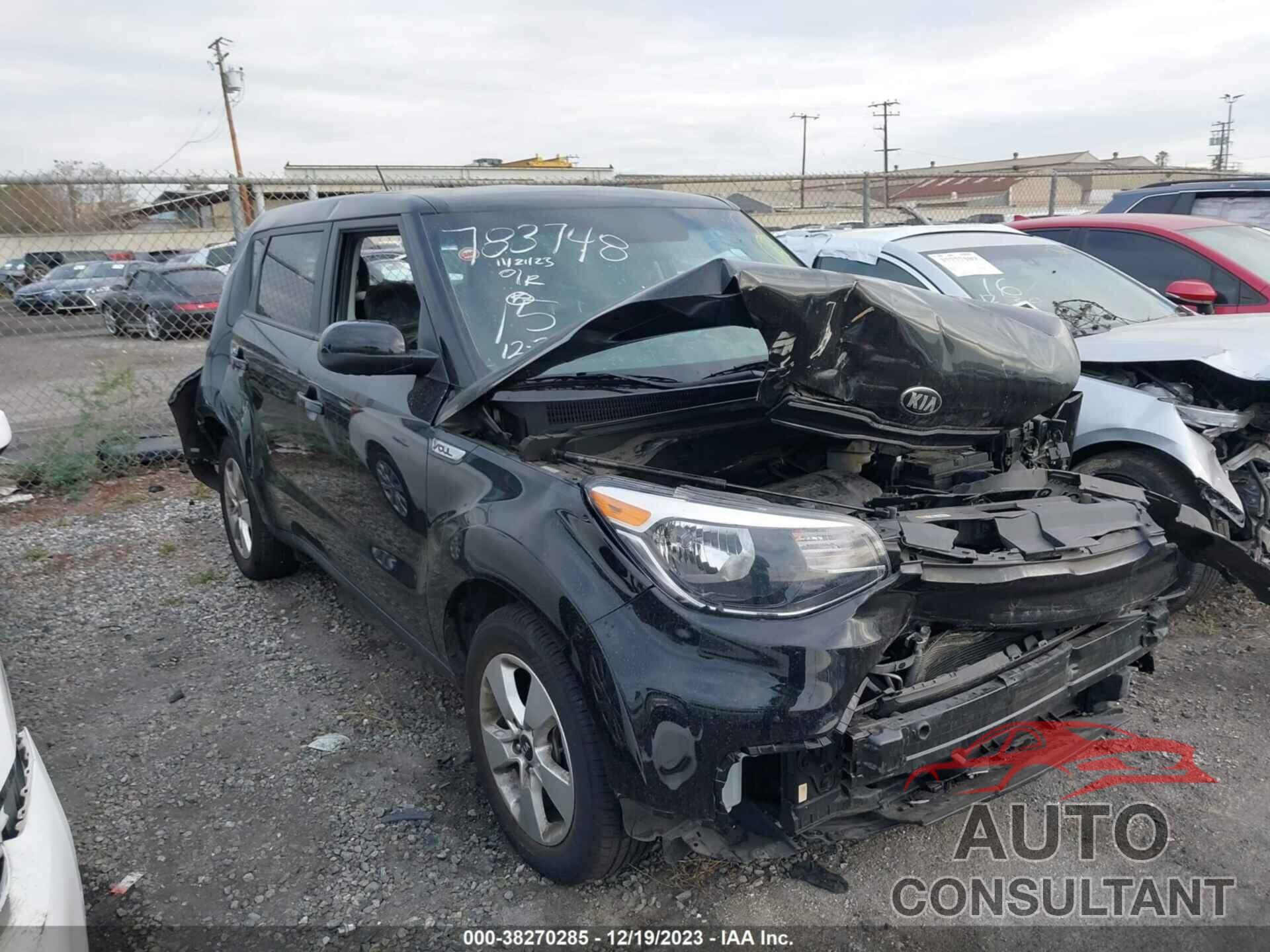 KIA SOUL 2019 - KNDJN2A28K7025191