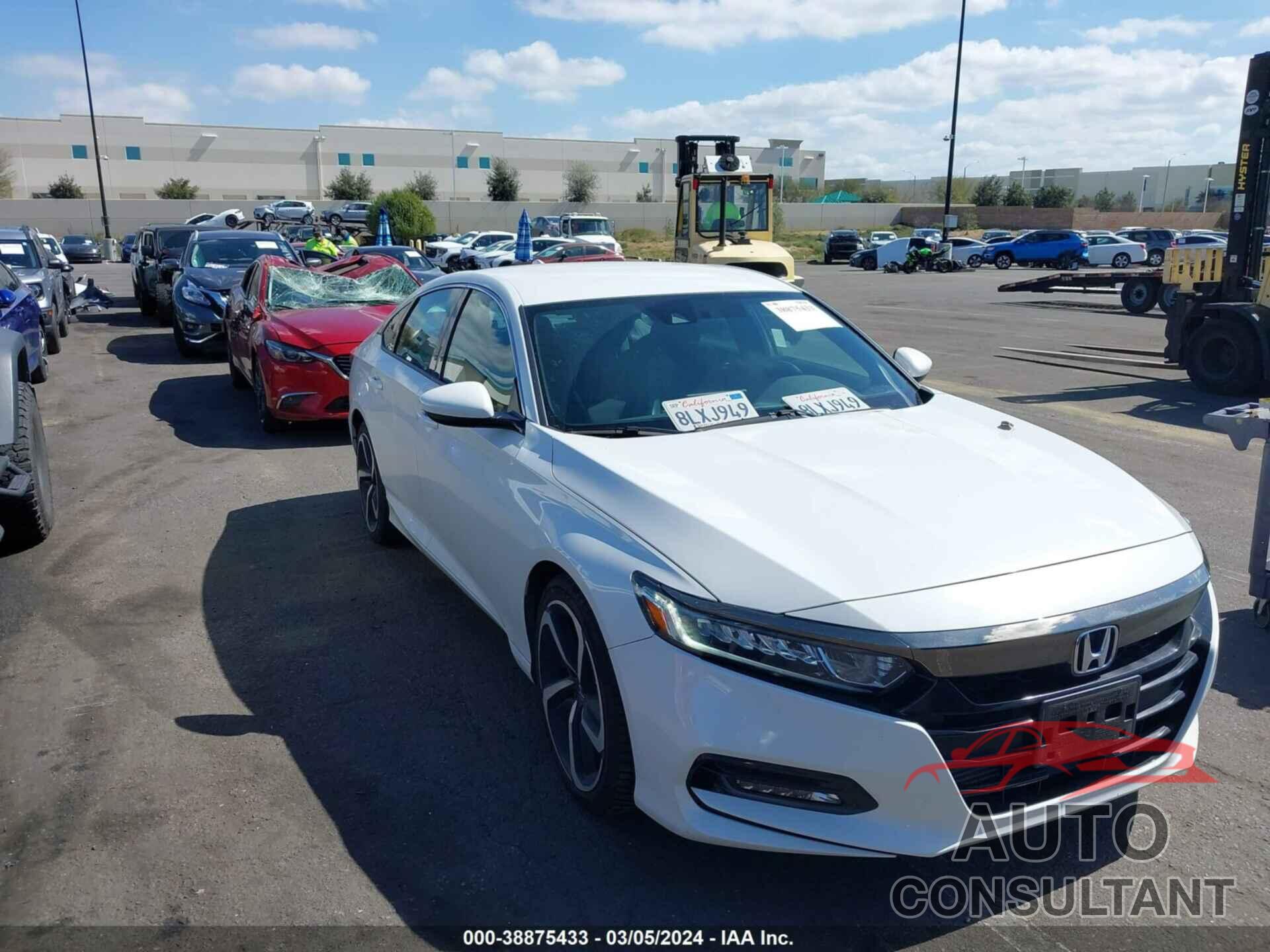 HONDA ACCORD 2019 - 1HGCV1F38KA131486